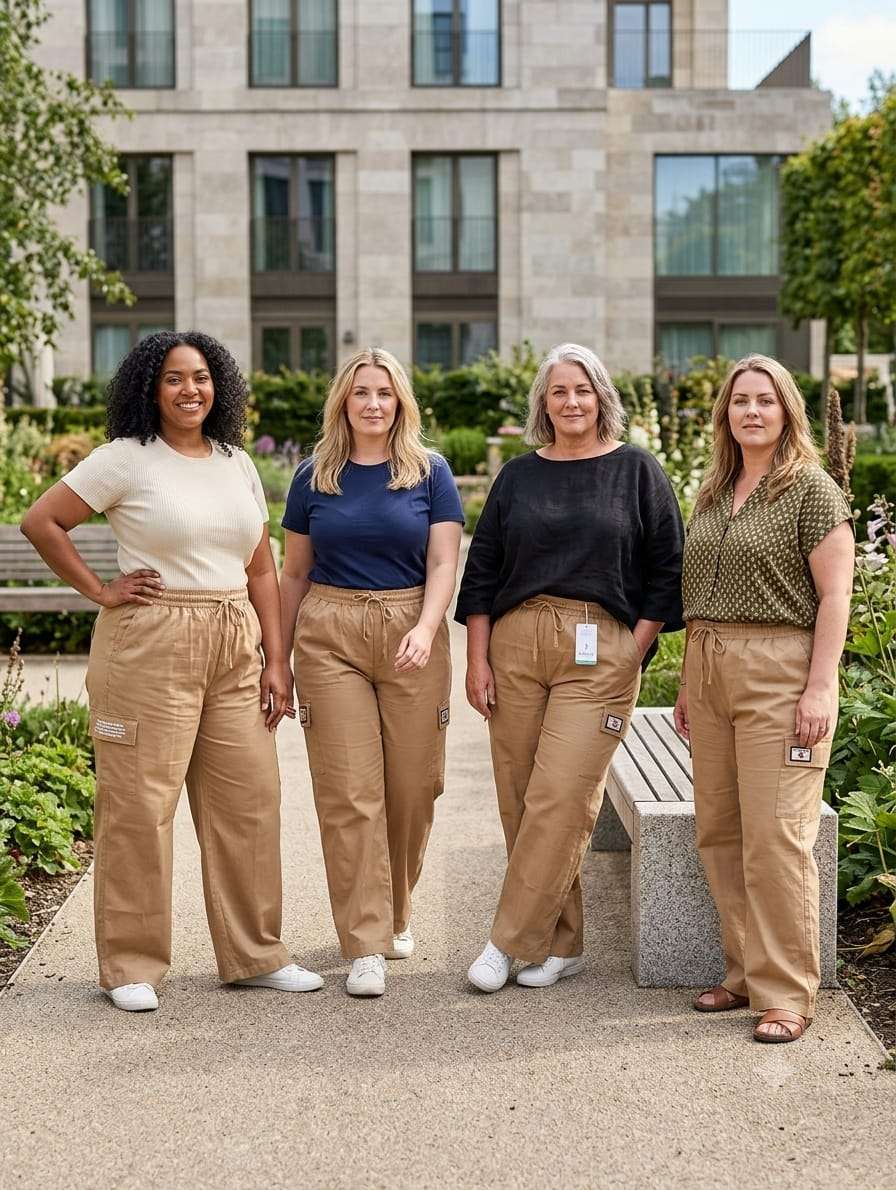 COTTON WIDELEG 4 POCKET PANT FOR WOMEN TRAVEL BEST ONLINE VR...