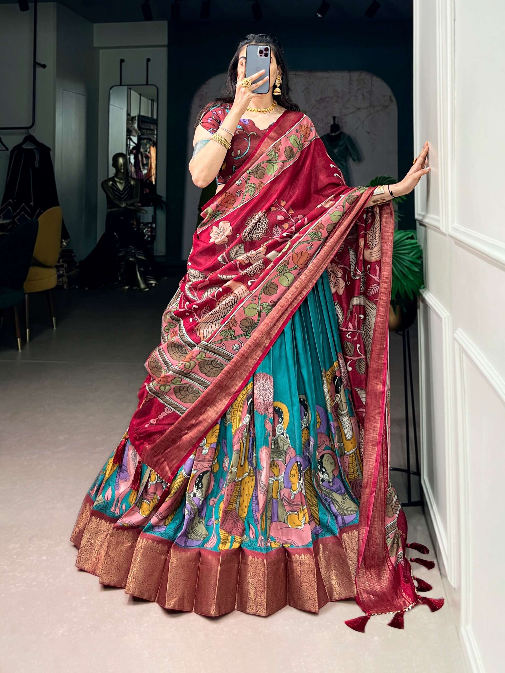 Every festival deserves Dola Silk fancy fabric an outfit as ...