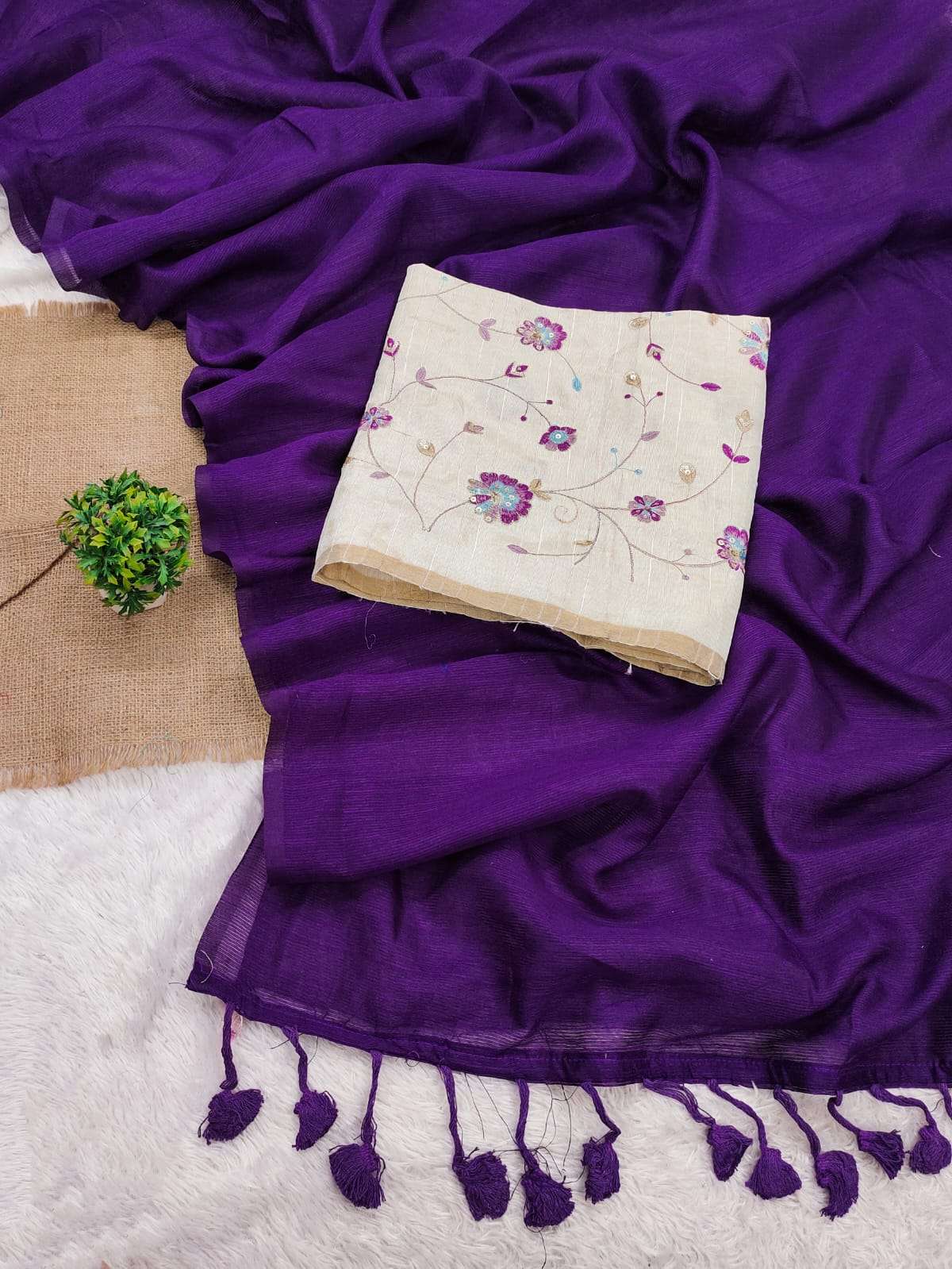 EXCLUSIVE AND ETHNIC WEAR COLLECTION OFF MUGHA COTTON FABRIC...