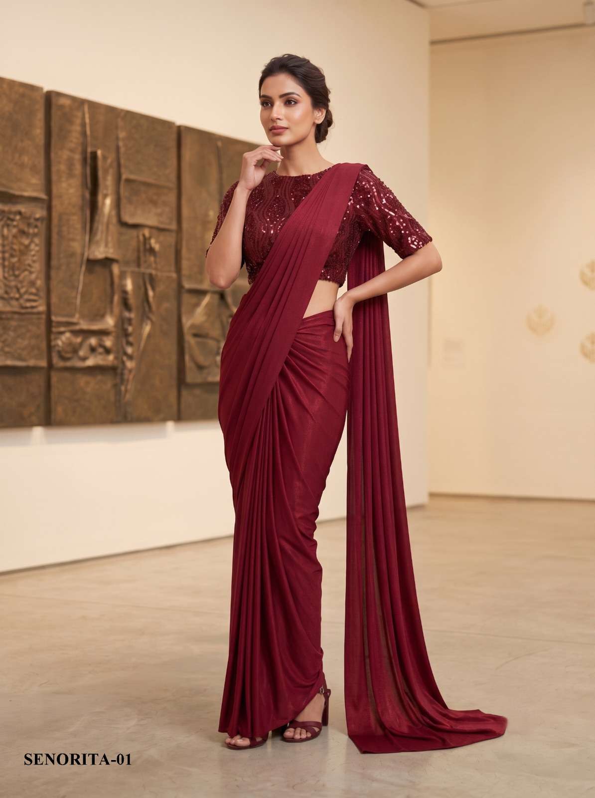 MAHOTSAV NIMAYA SENORITA VOL 01 READY TO WEAR PARTY WEAR TYP...