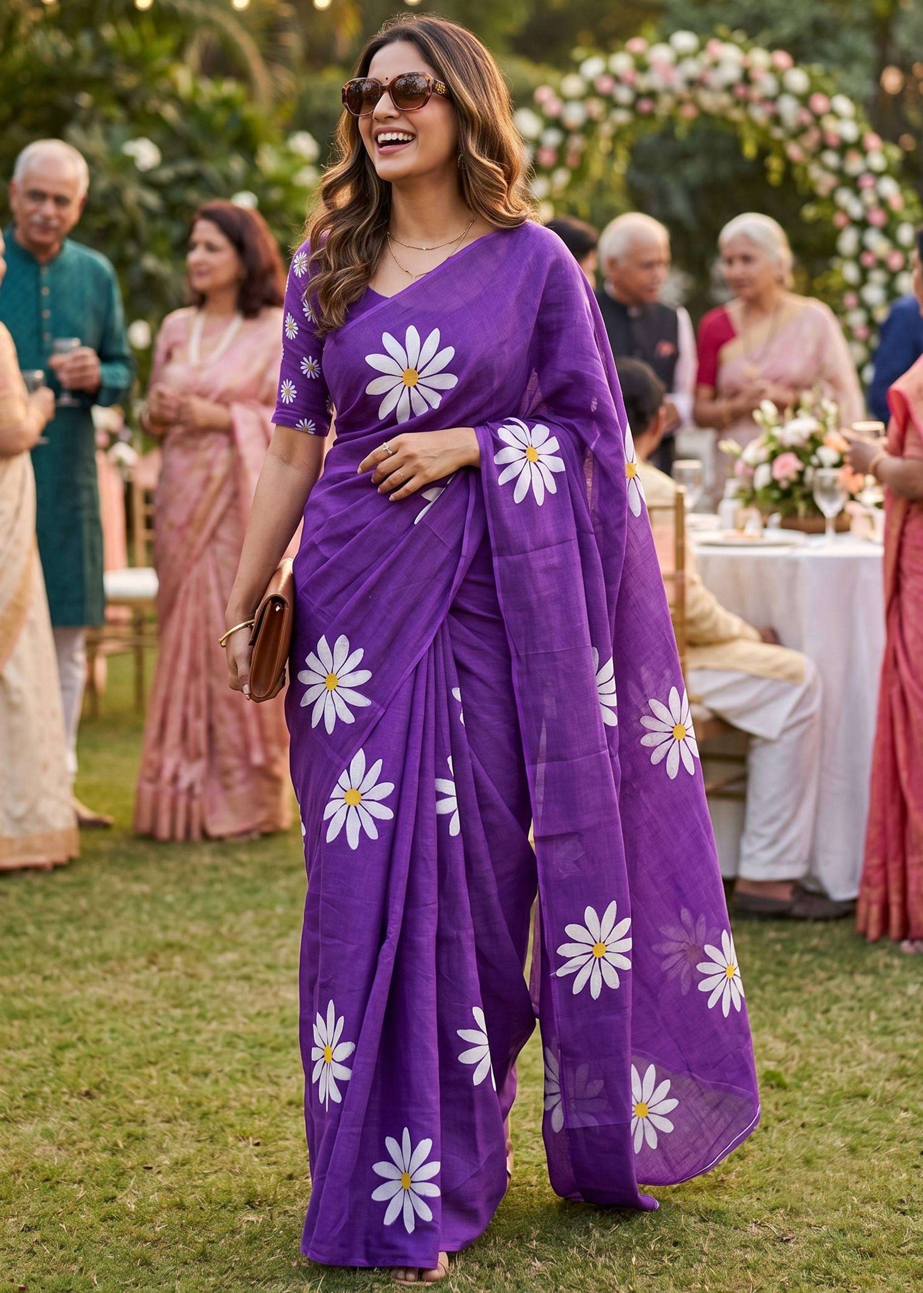 New Lunching Soft and Pure Cotton Mulmul fabric beautiful fl...