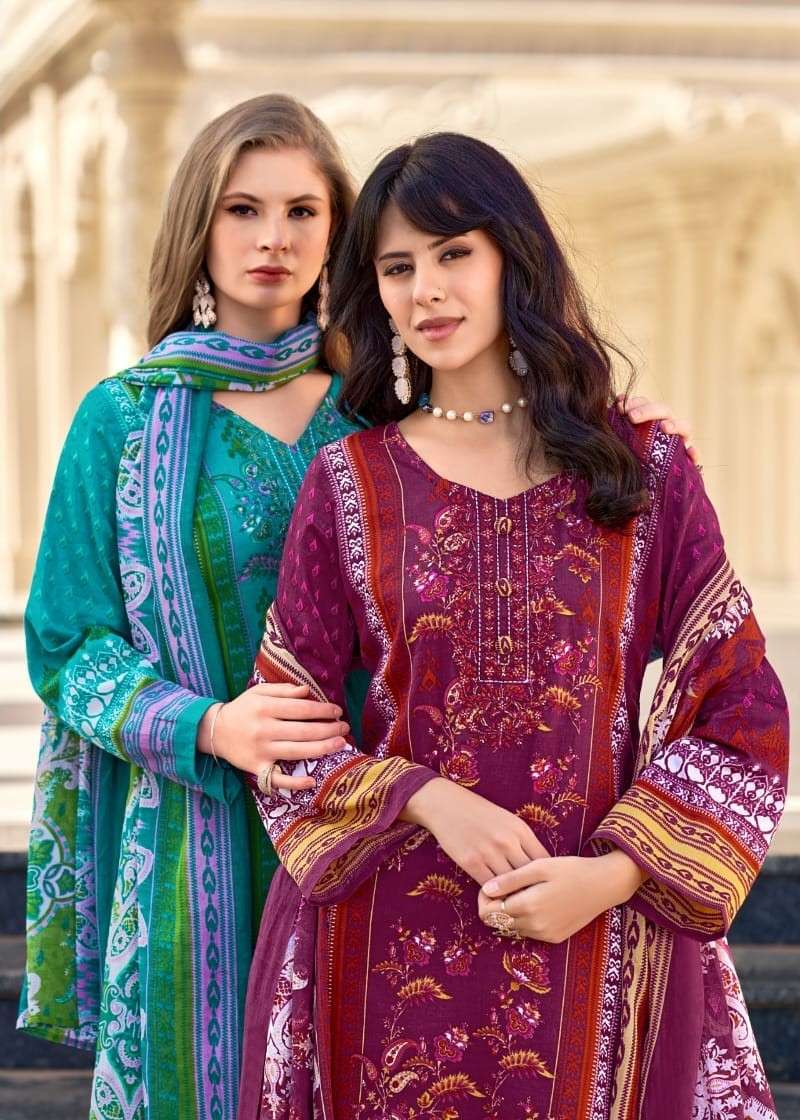 PAKIZA PRINTS FARMAISH VOL 21 SATIN PRINT WITH KASHMIRI SUIT...