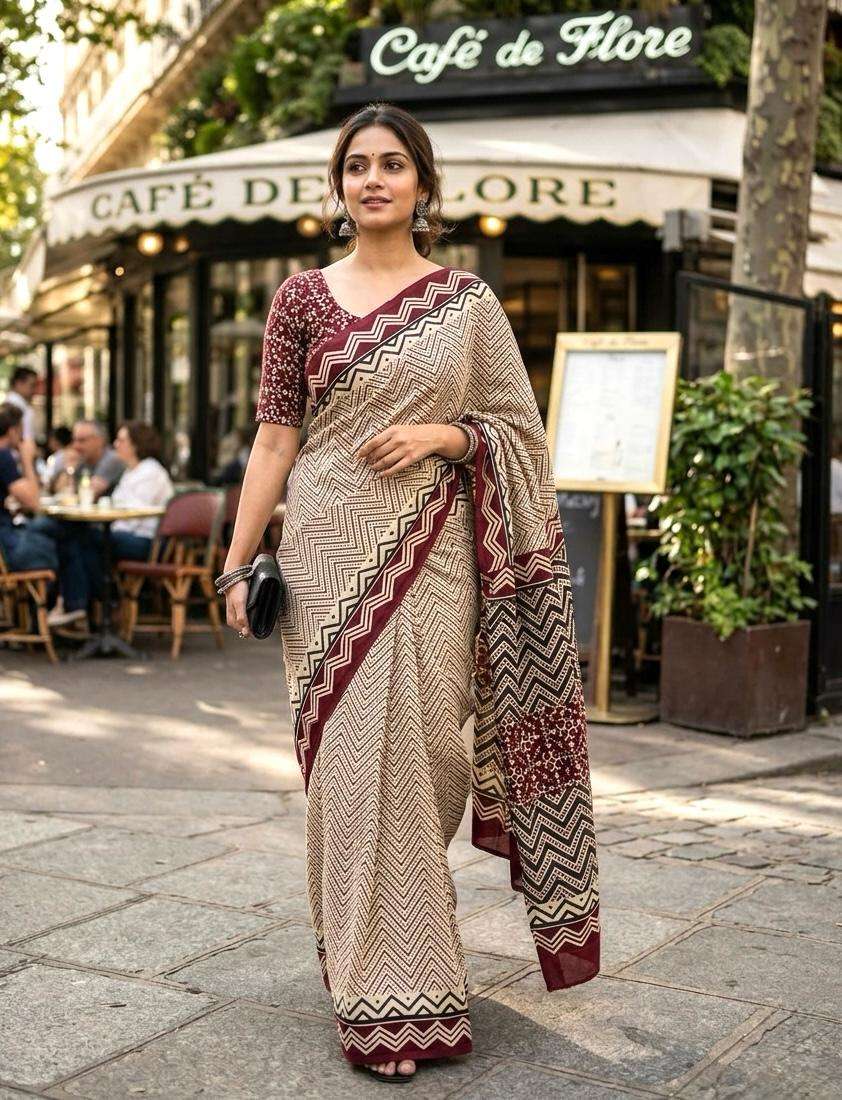  Presents Soft Mal Chanderi Cotton fancy fabric with Handic...