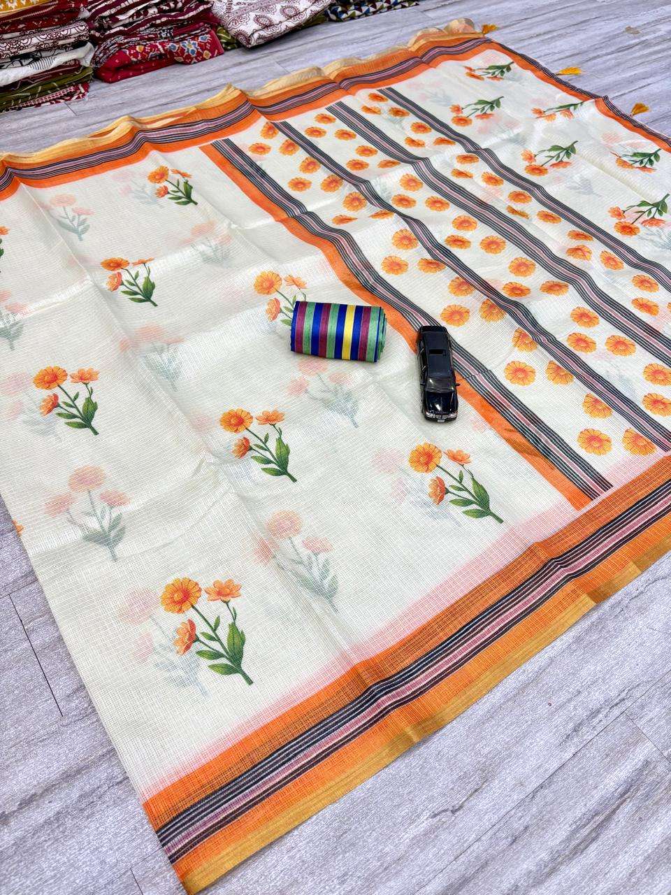 Presents super soft Kota Doriya fabric with Digital Print on...