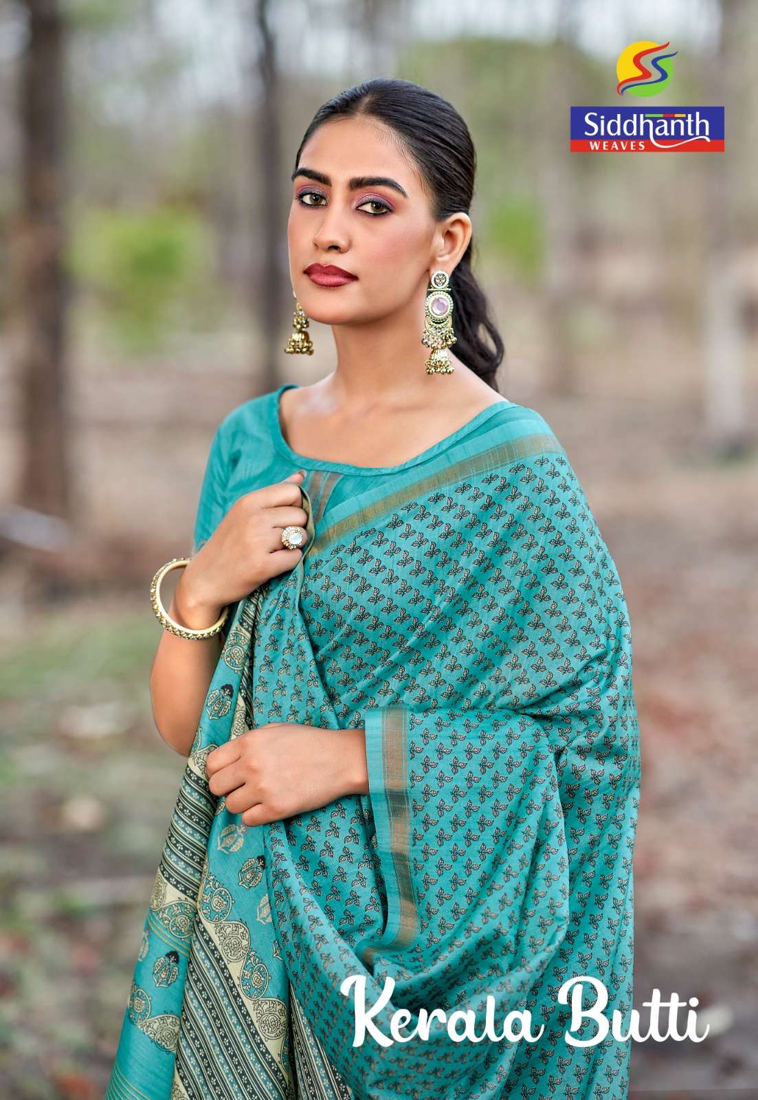   Siddhanth Kerala Butti pure and Soft tusser classic silk K...