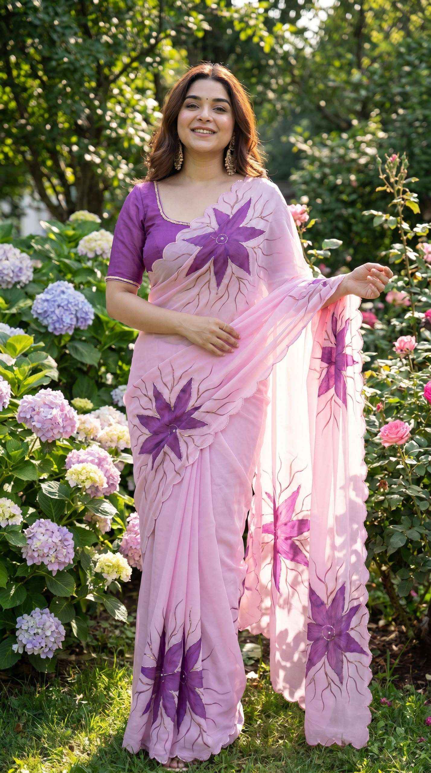  SOFT AND PURE GEORGETTE FANCY AND CLASSIC FABRIC SAREE RESE...