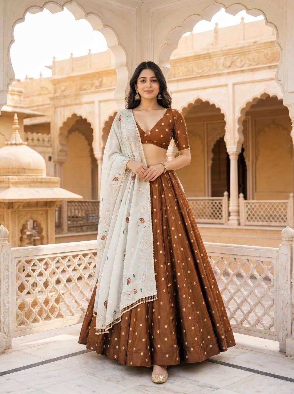  soft vichitra silk classic fabric with heavy  Embroidery Wo...