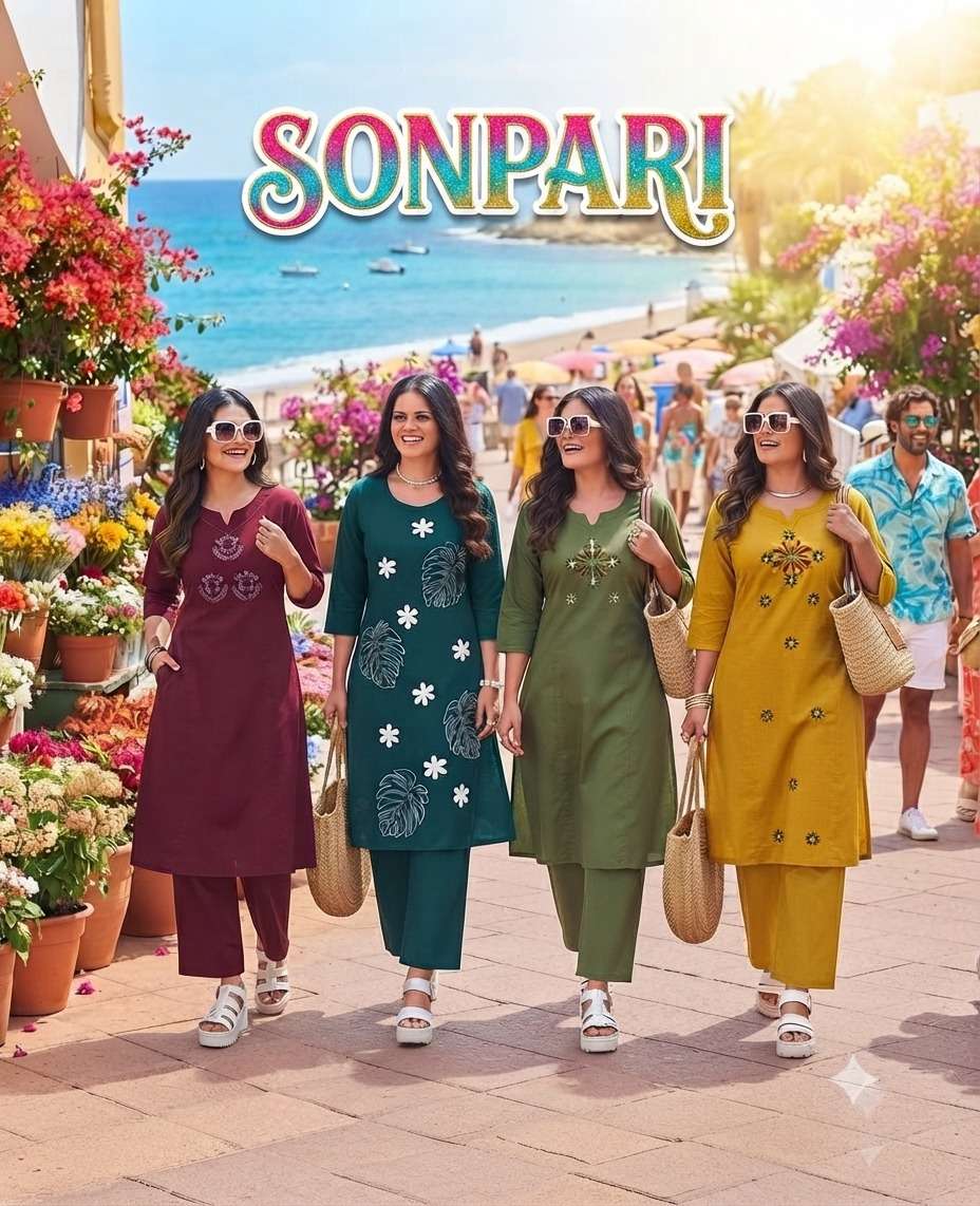 SONPARI COTTON TOP AND BOTTOM 2 PIECE DAILY WEAR HOME AND OF...