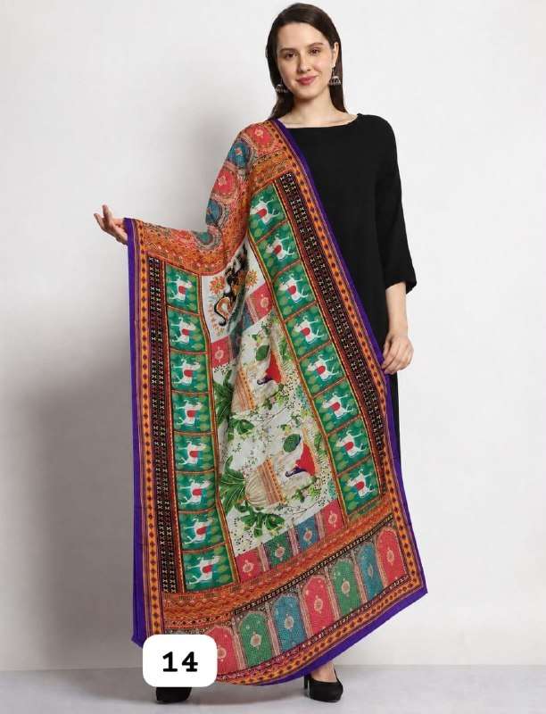 TRADITIONAL DUPATTA NAVRATRI SPECIAL CLOTHING MIRROR WORK DU...