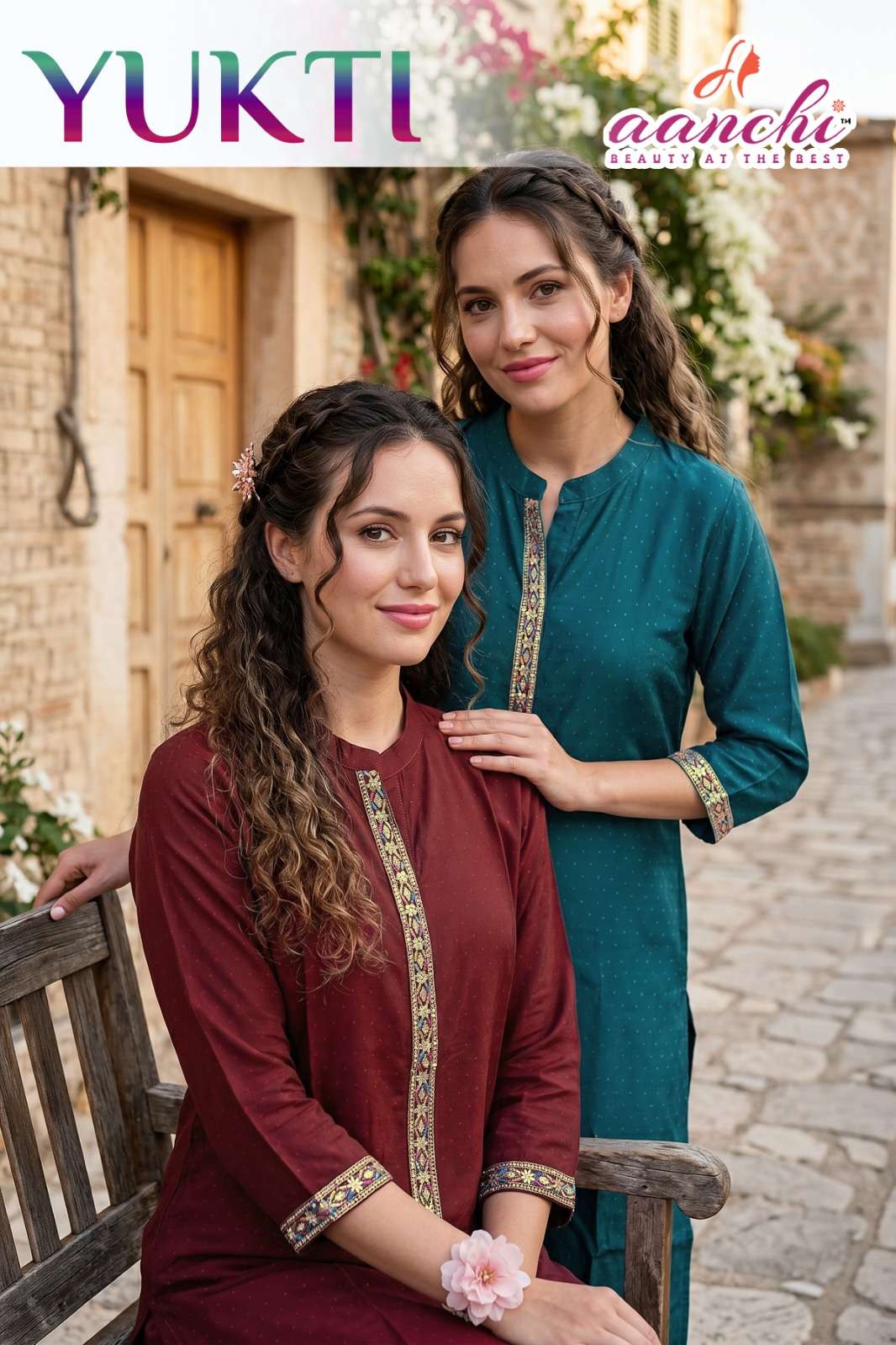 AANCHI YUKTI SILK WITH LINING WORK STRAIGHT CUT KURTI TREND ...