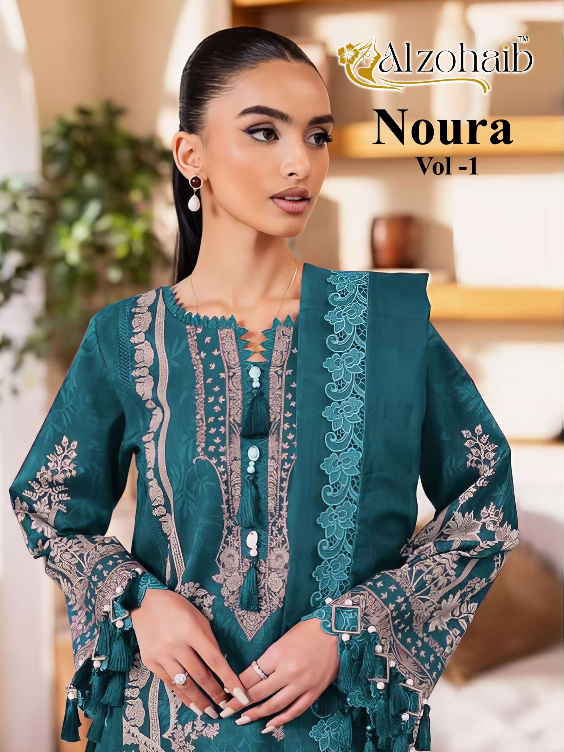 AL ZOHAIB AZ 1575 TO 1609 PURE COTTON DESIGNER PAKISTANI DRESS WHOLESALER IN SURAT
