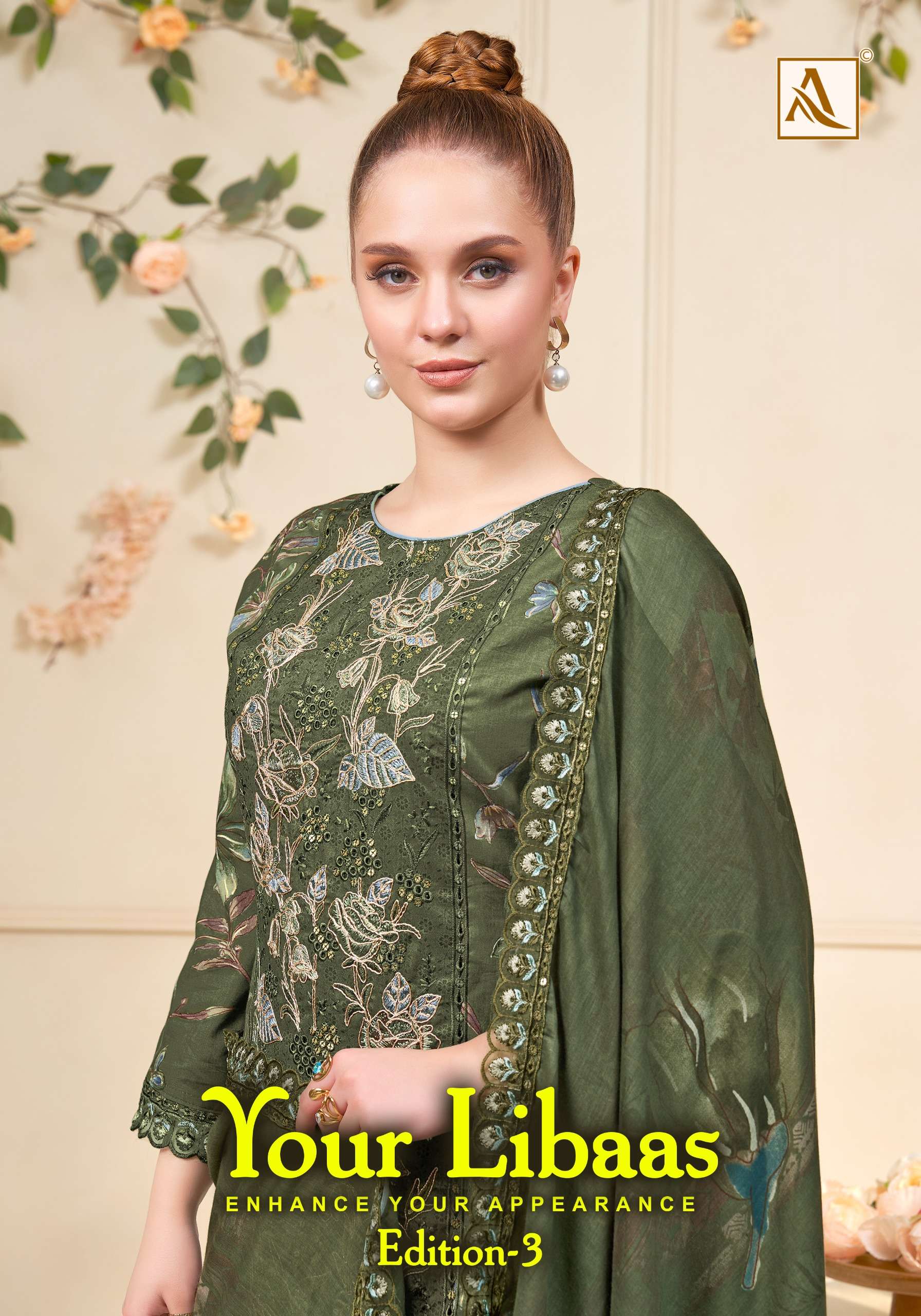 ALOK SUIT YOUR LIBAAS VOL 3 CAMBRIC COTTON FOIL PRINT SALWAR KAMEEZ UNSTITCH EXPORT