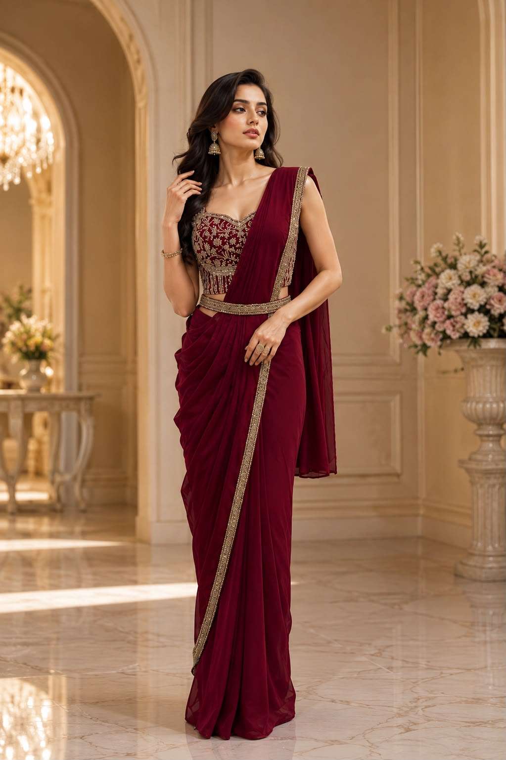 Amoha Ready To Wear Saree  553 Candy Crush fancy fabric saree wholesale in surat