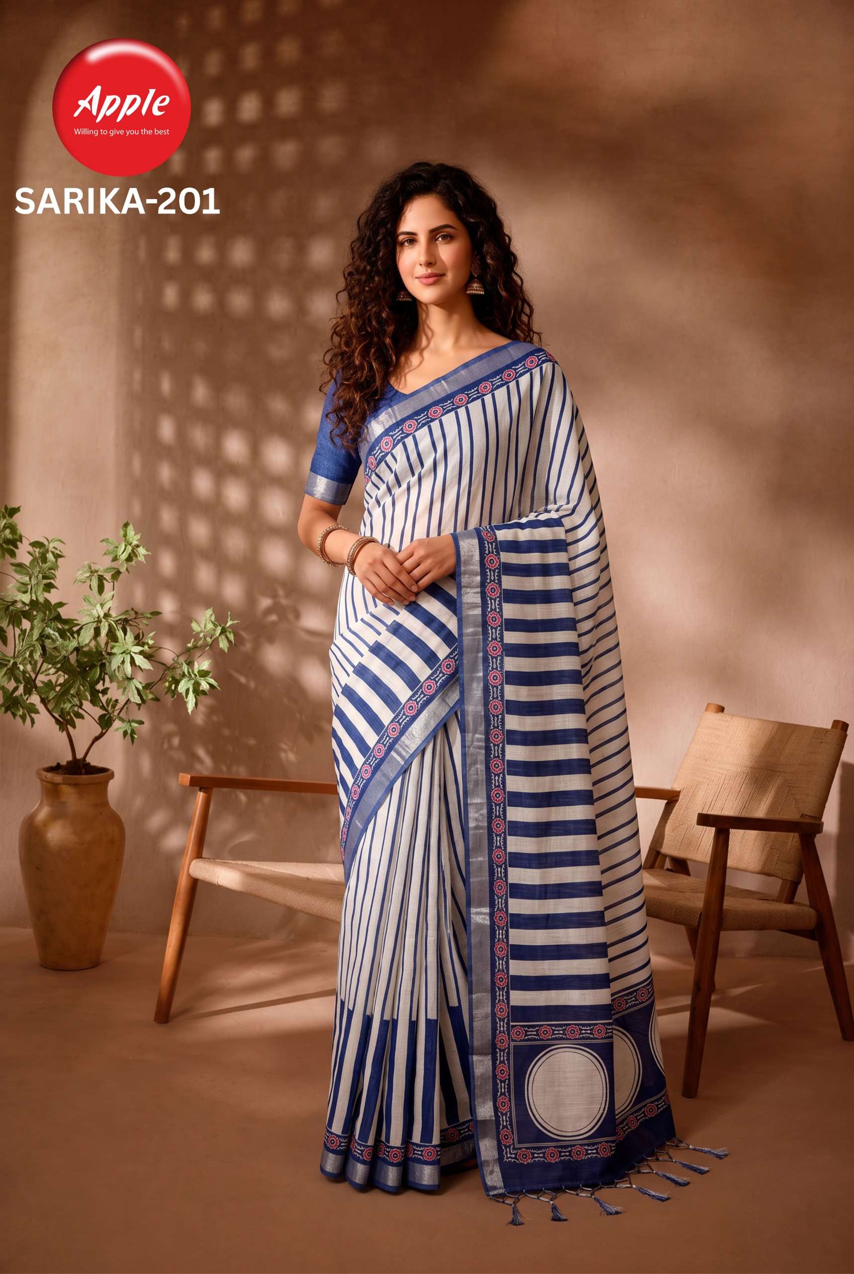 APPLE SARIKA VOL 1 PURE LINEN SUPER SOFT FABRIC SAREE WHOLESALE IN SURAT 