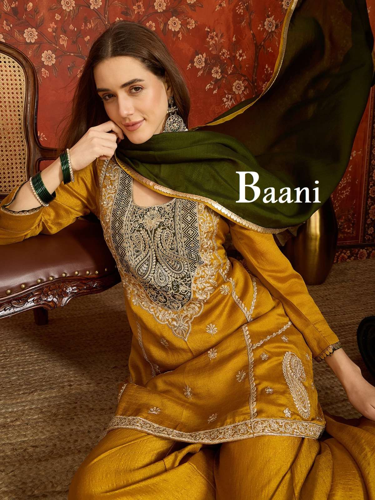 Baani Festival Wear and classic super soft vichitra silk fancy fabric Salwar kameez supplier in surat