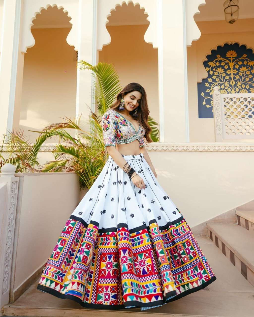Classic and soft Muslin Cotton Comfortable fabric lehenga choli reseller in surat 215