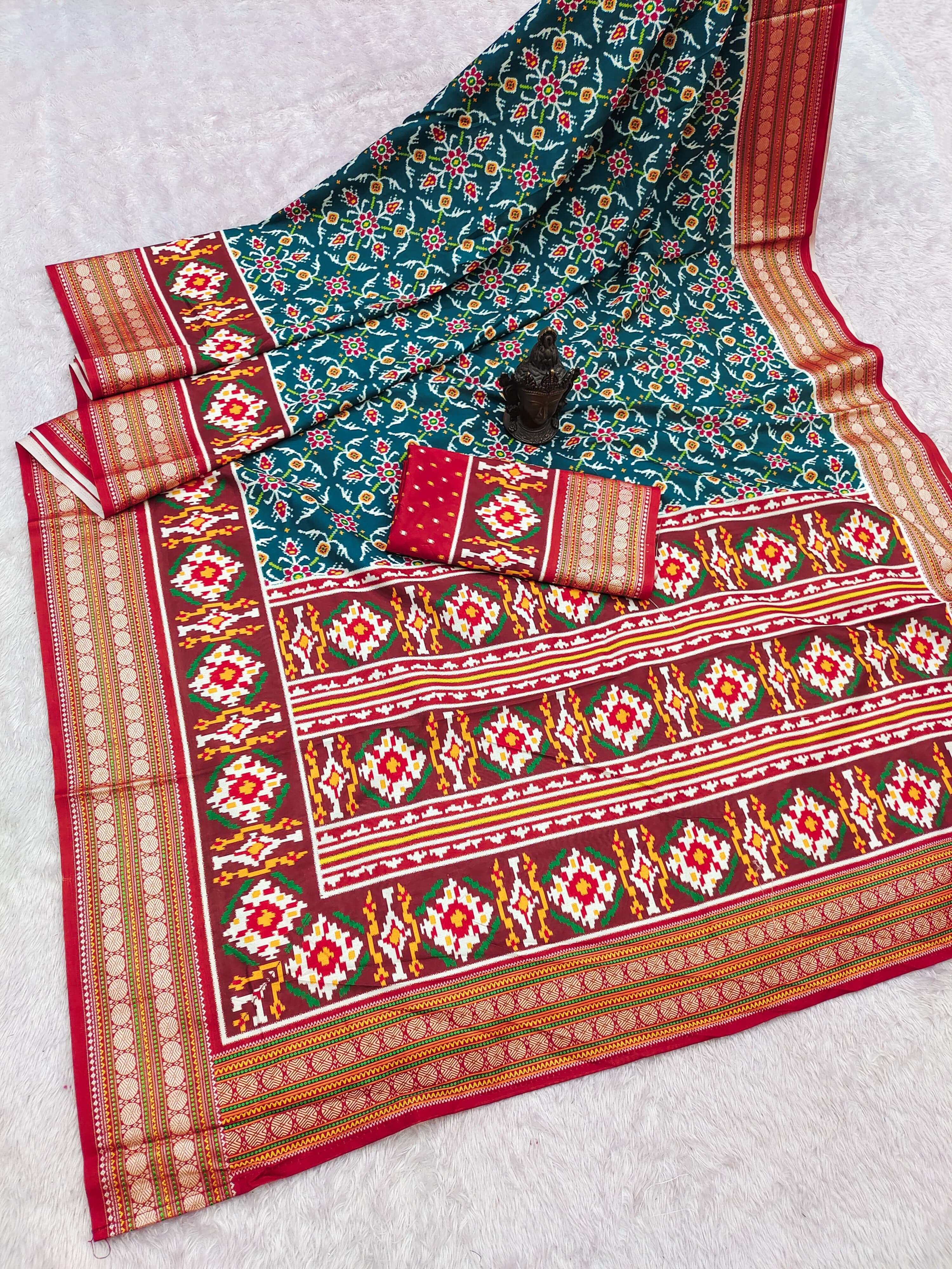 Daily wear Newly launched patola designer soft and regal sil...