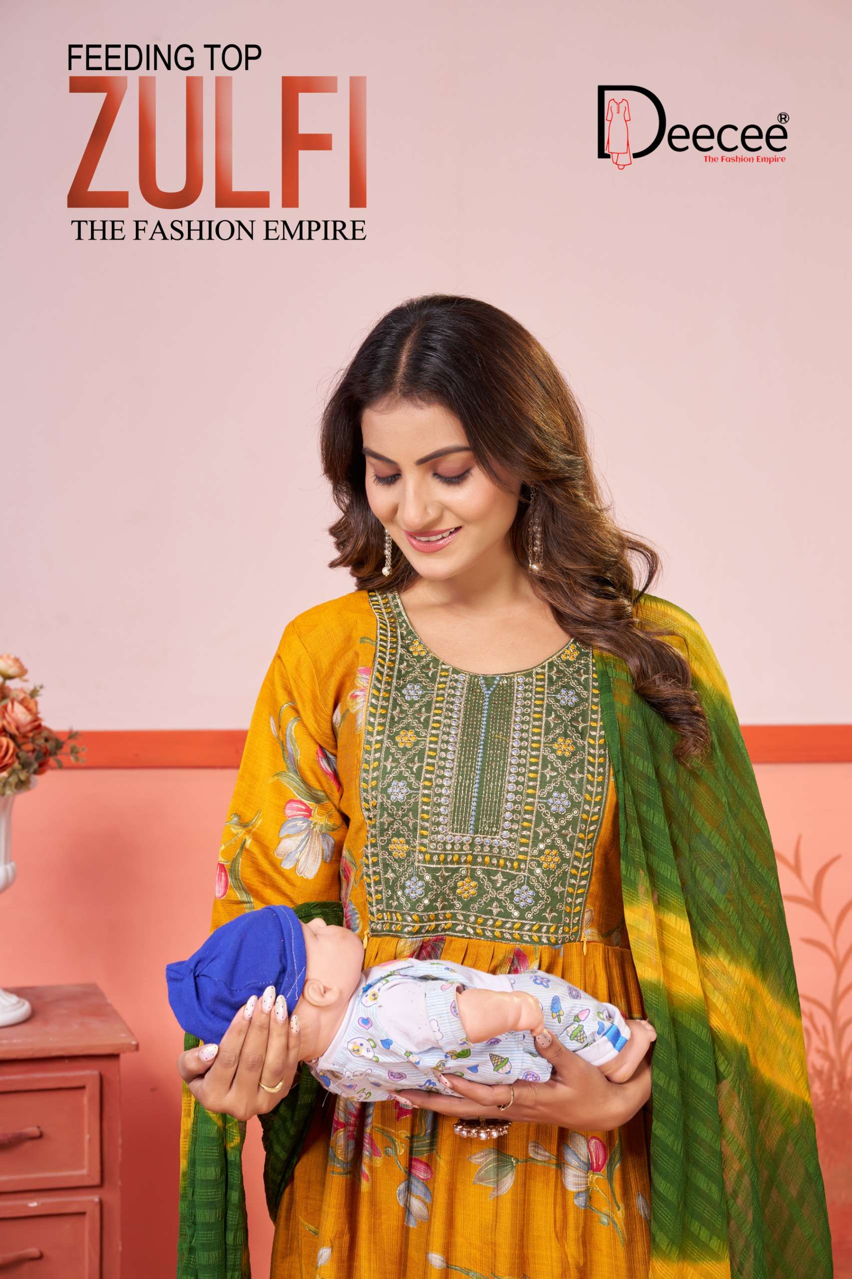 DEECEE ZULFI READYMADE COLLECTION RAYON PRINT NAIRA TOP DESIGN SUIT BUY NEW MUMMY EXPORT