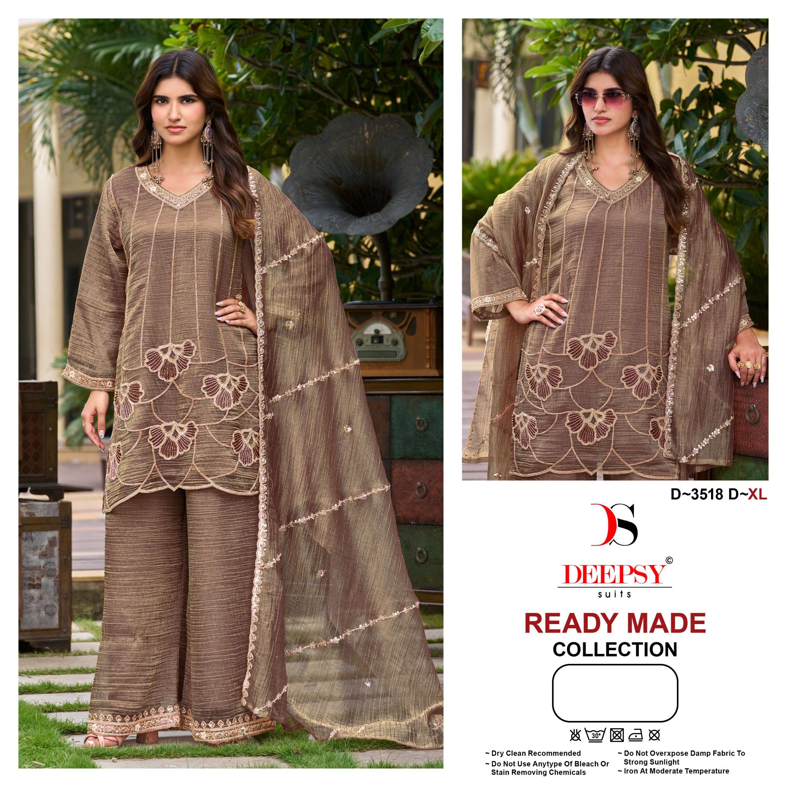 DEEPSY SUITS 3518 SALSA SILK DESIGNER STITCHED SUIT FOR LADIES INDIAN LOOK WORLDWIDE