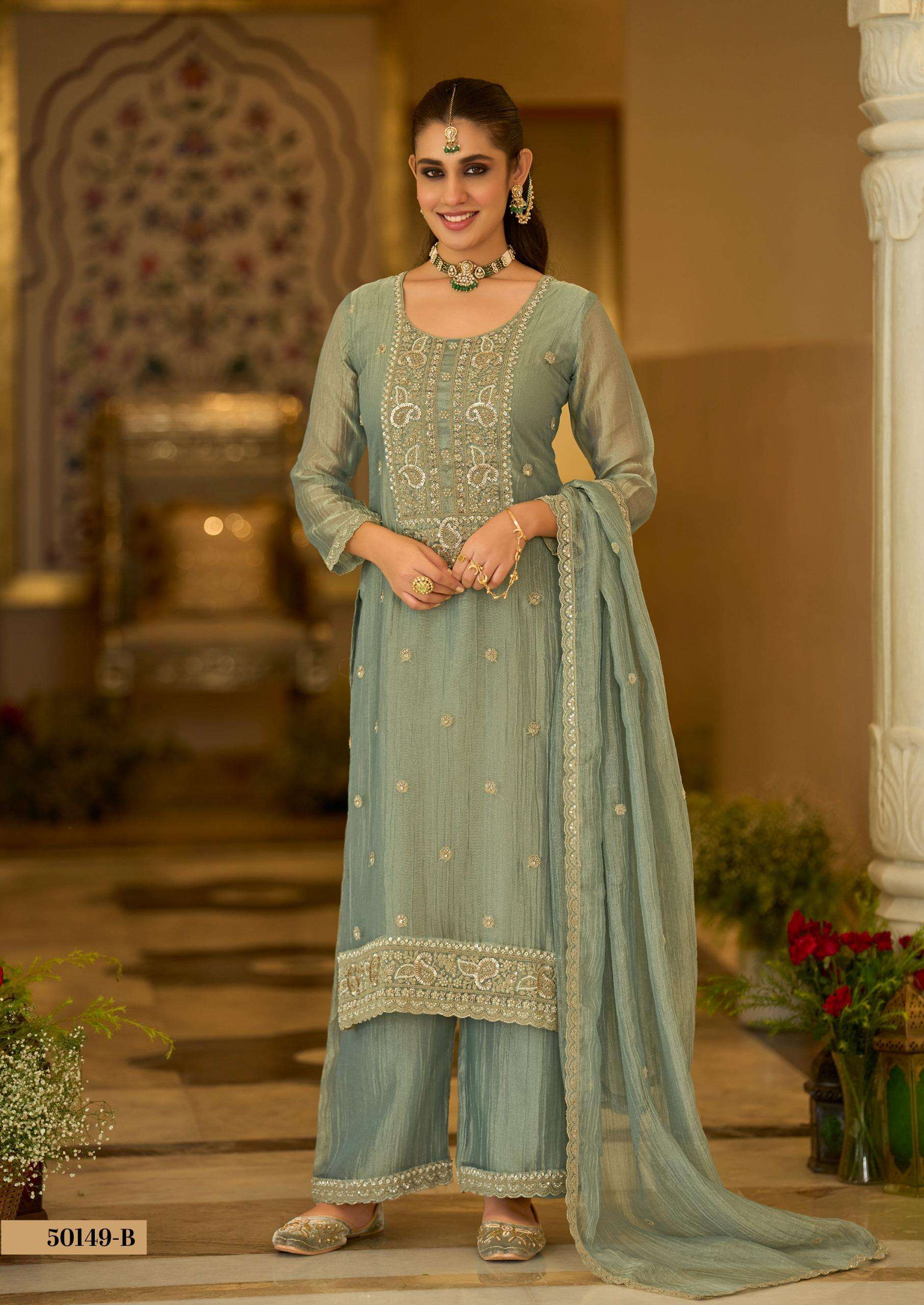 DN 50149 SALSA WITH EMBROIDERY SALWAR SUIT SPECIAL FUNCTION ...