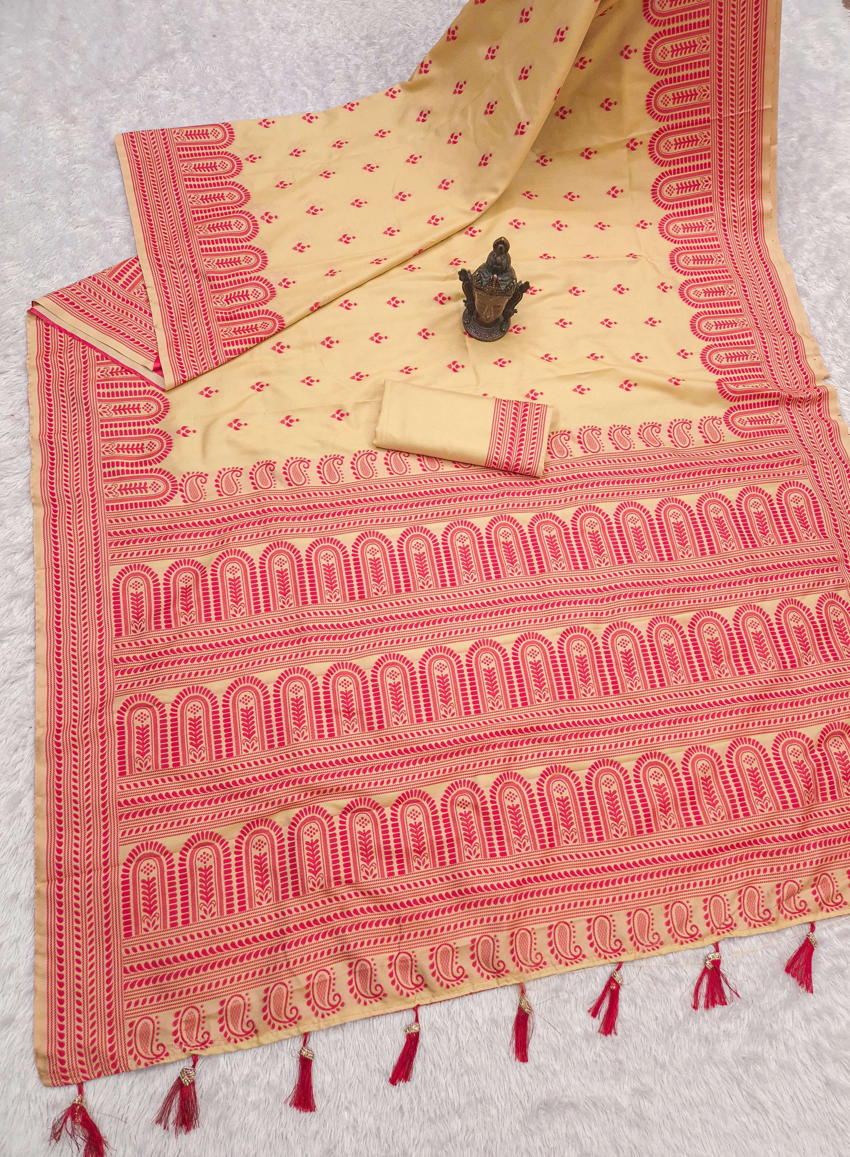 Durga durga pooja special saree Soft And Pure banarasi silk ...