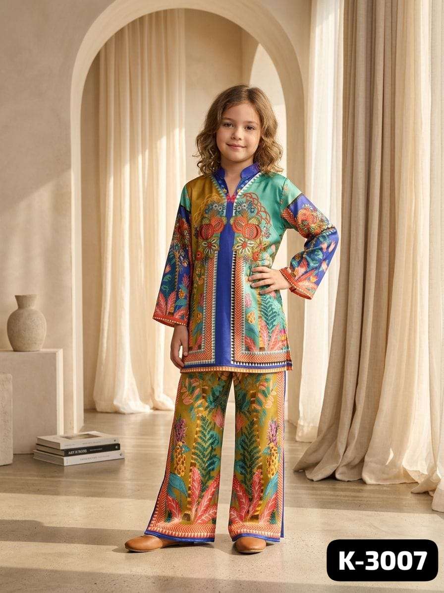 EID WEAR TURKISH STYLE KIDS CORD SET COLLECTION WHOLESALER 
