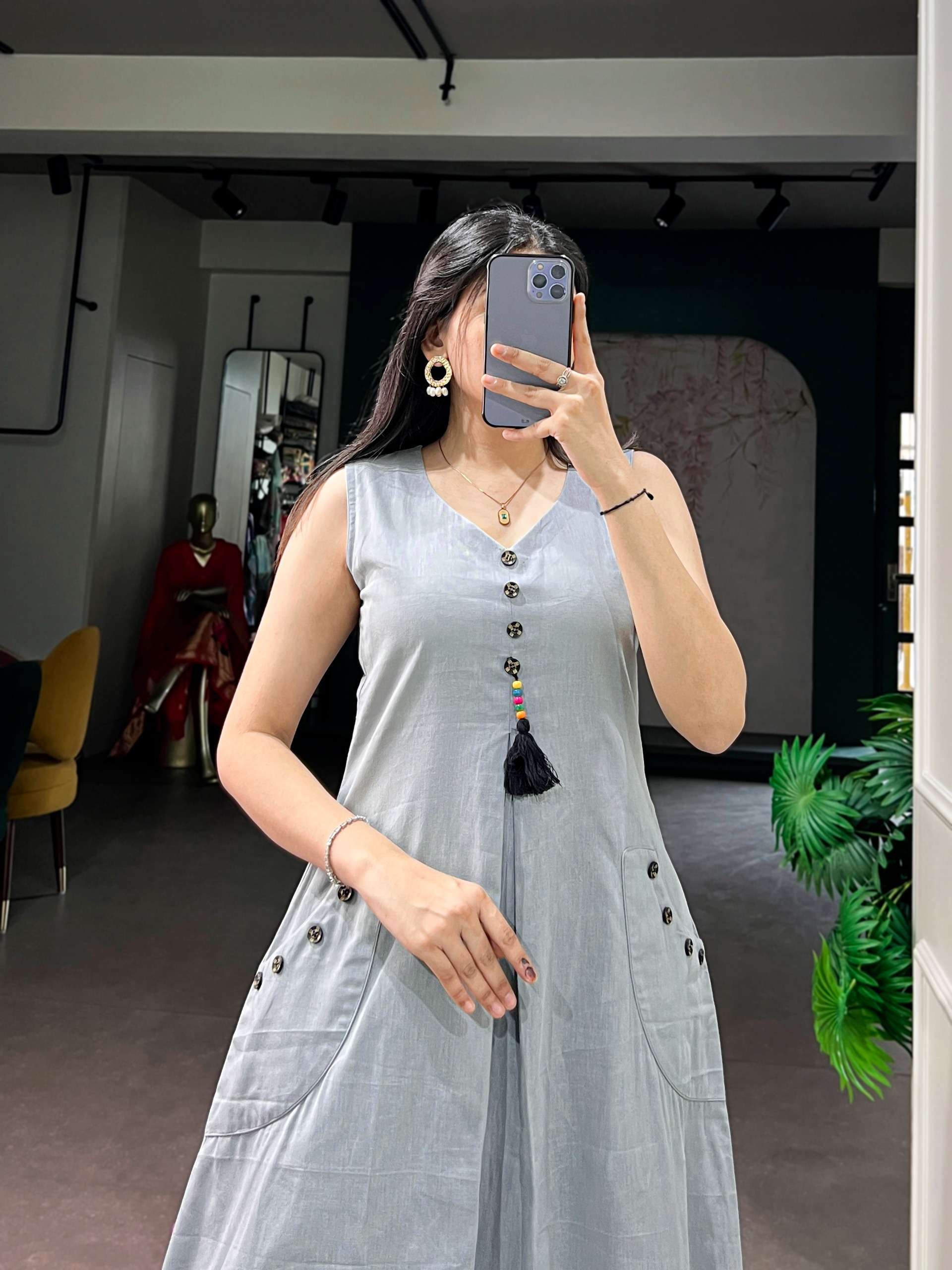 Ethnic Collection A perfect blend of comfort and sophistication Khadi Cotton Fabric dress at the best rate 4518 