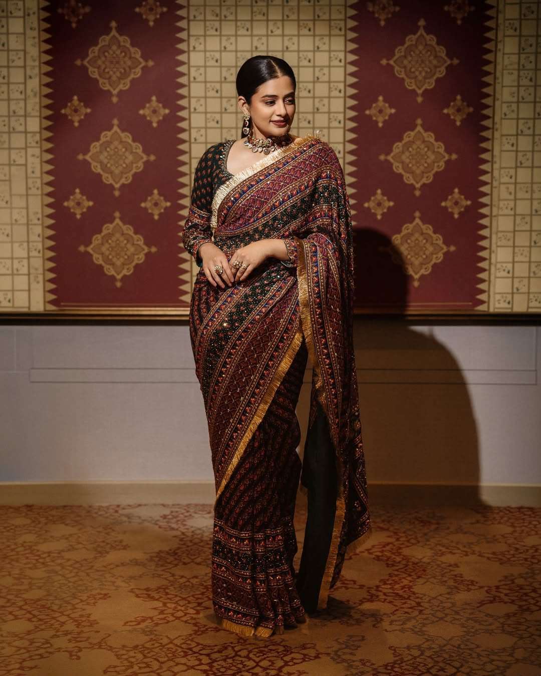  Fresh Arrival Premium and beautiful chinon silk soft saree wholesale in surat sankar
