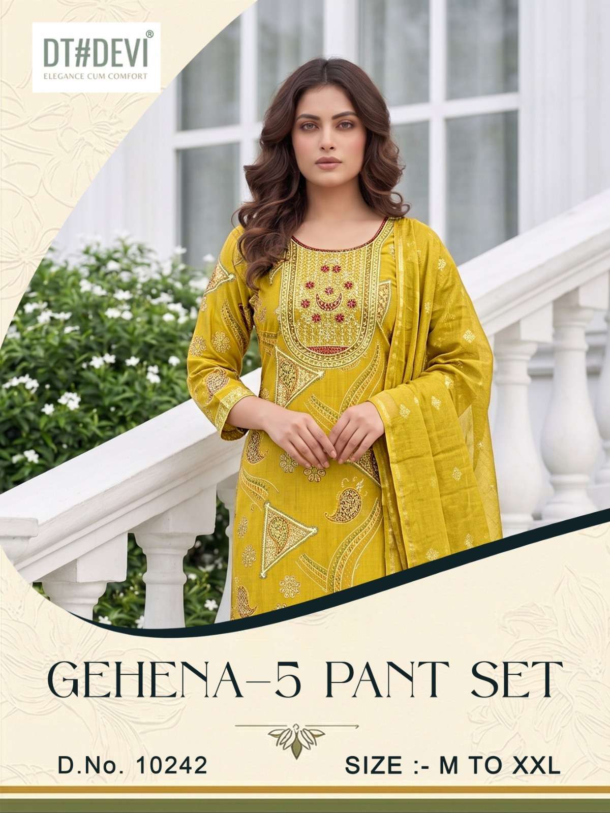 GEHENA VOL 5 PANT SET 10242 BERLIN SILK PRINT SALWAR KAMEEZ FESTIVAL TRADITIONAL CLOTHING