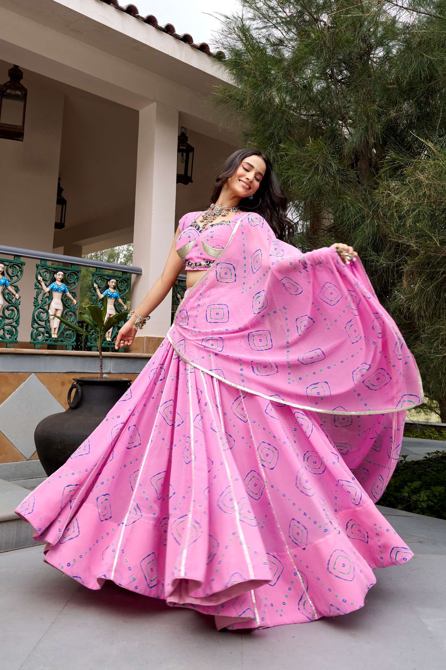 Ghummar Let the Garba outfit your vibrant festive look steal the spotlight lehenga choli Wholesale in surat 1742