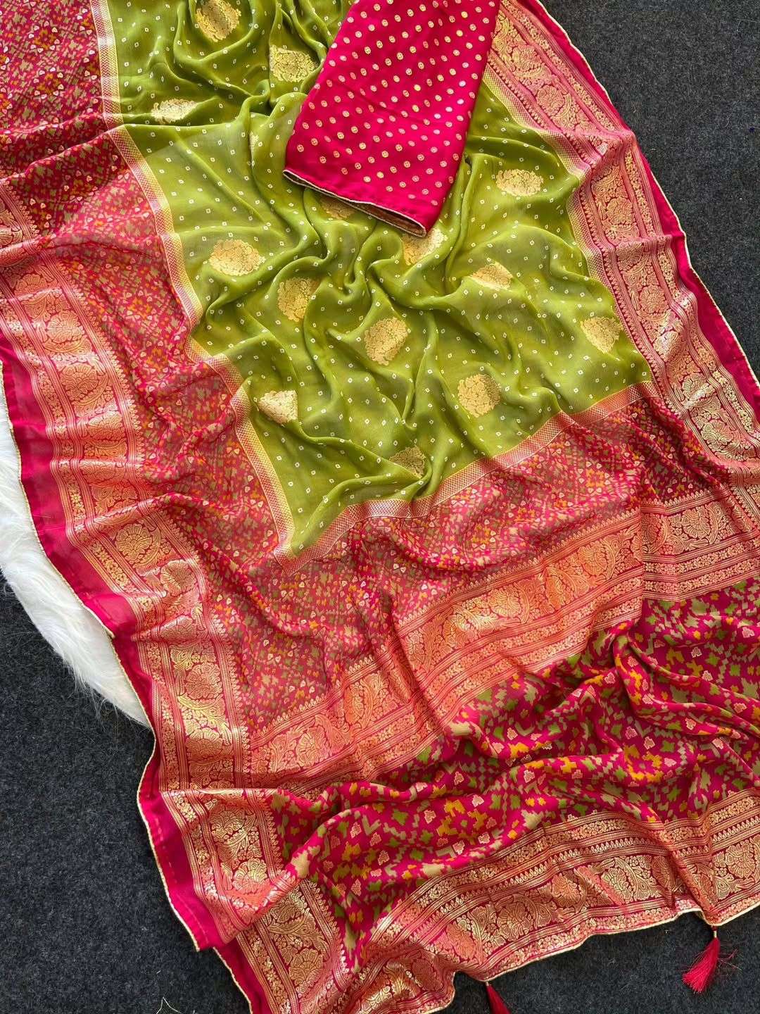 Heavy and pure marshmellow and blooming regular wear saree wholesale in surat shashi