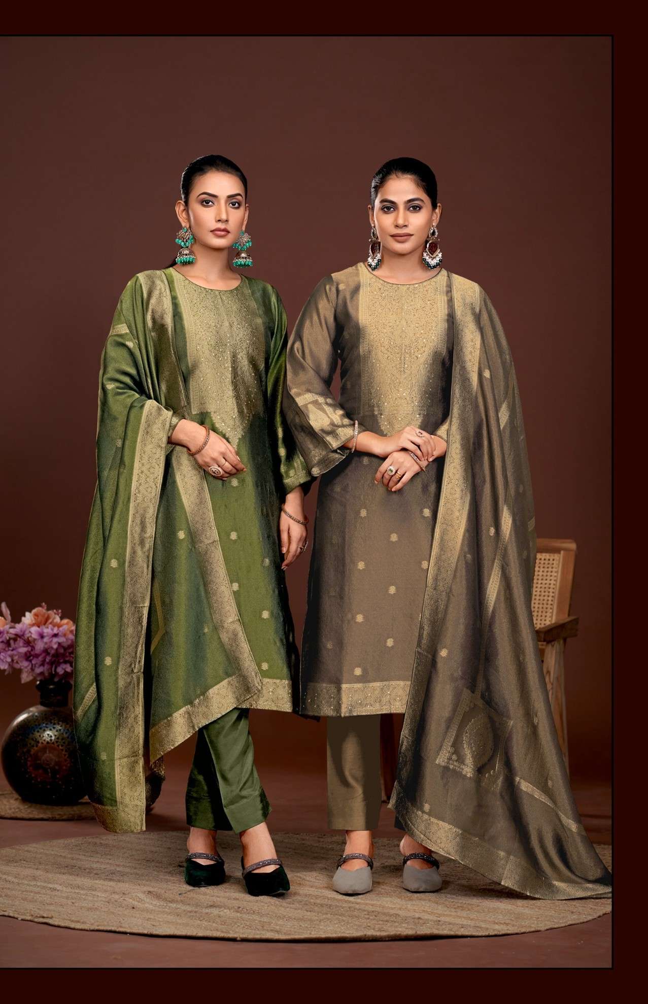 IBIZA LIFESTYLE PARTHI PURE AND SOFT BANGLORY SILK FABRIC SALWAR KAMEEZ WHOLESALE IN SURAT