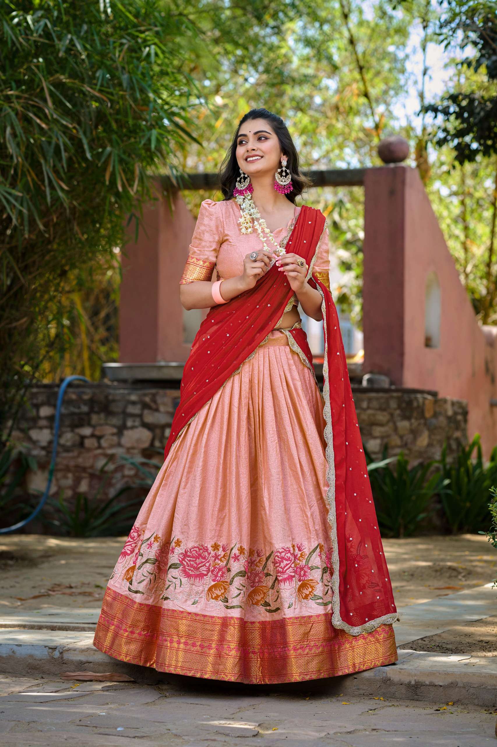 Ishaani Capture Attention with Our Stunning Cotton Silk fabric Lehenga choli wholesale in surat 1518  