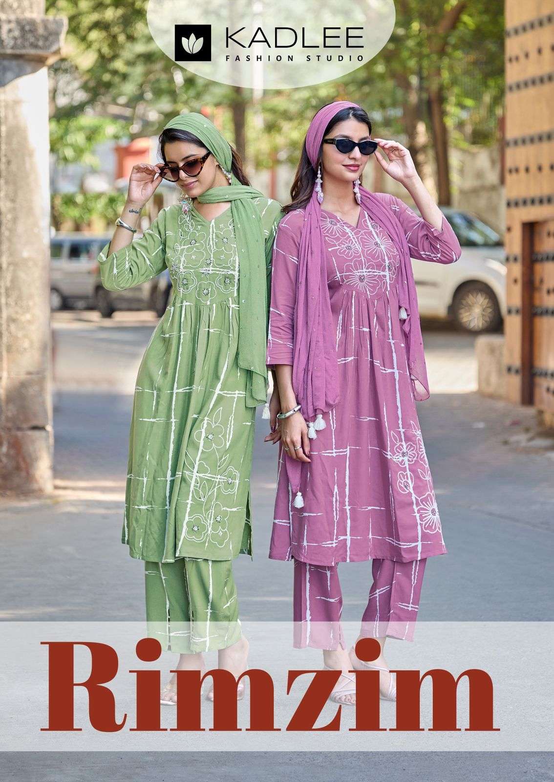 KADLEE RIM RIM RAYON PRINT NEW PATTERN 3 PIECE SUIT FOR WOMEN IN WHOLESALER MART