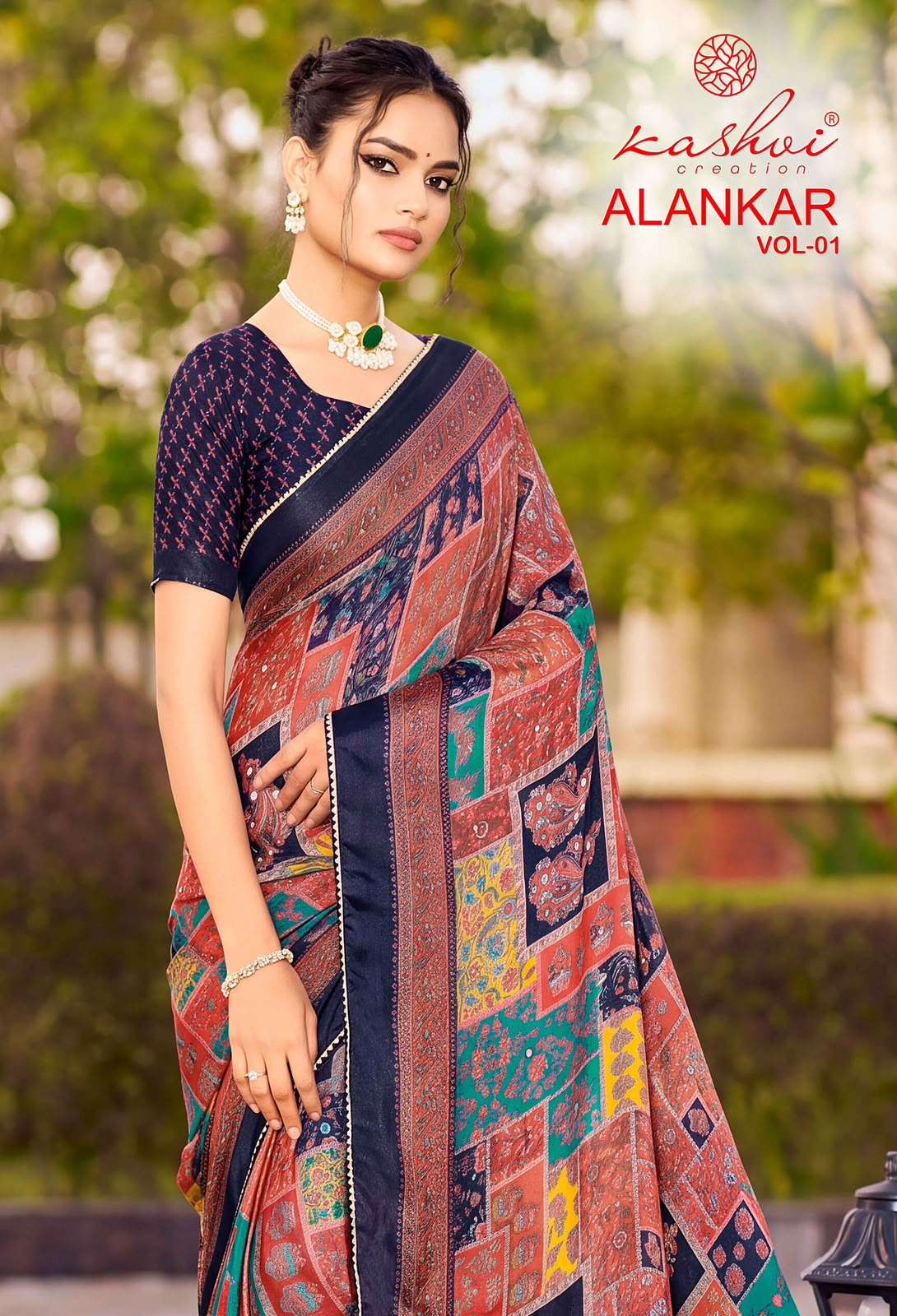 KASHVI CREATION ALANKAR VOL 1 SHINE SILK WITH GLASS WORK SAREE TREND DAILY WEAR EXPORT