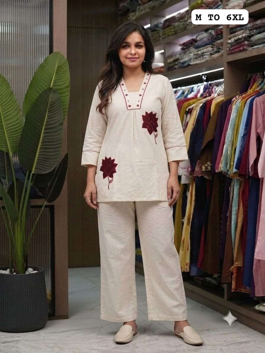 KHADI COTTON 2 PIECE CORD SET CASUAL WEAR OFFICE TRAVEL INDI...