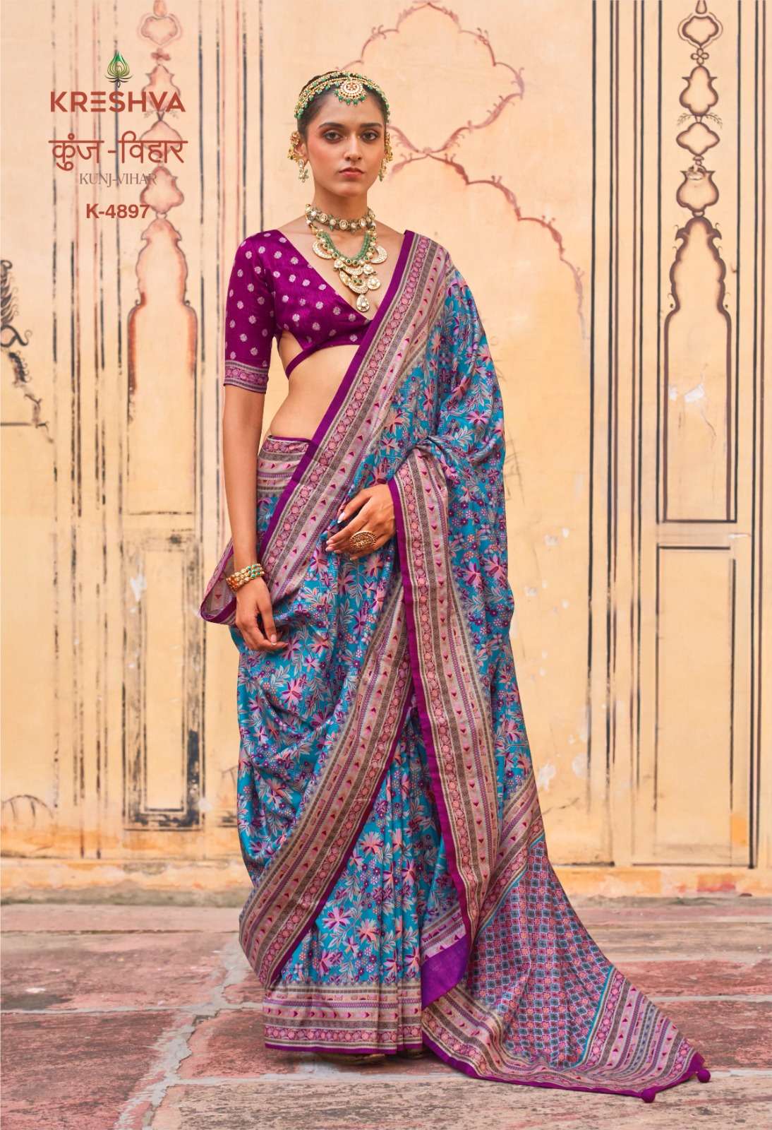 KRESHVA KUNJ VIHAR SIGMA SILK CLASSIC PATOLA DESIGNER SAREE WHOLESALE IN SURAT