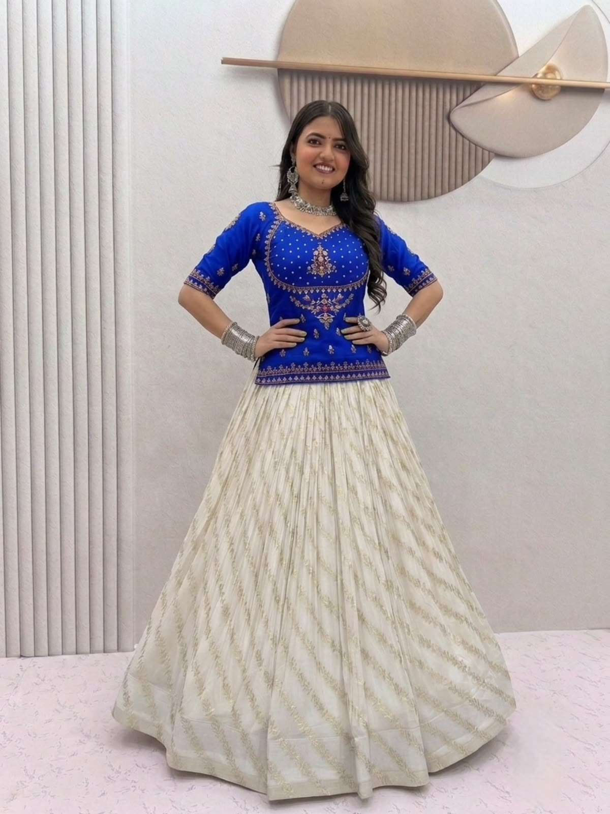 Launching new Festival Special wear  vichitra silk fabric Lehenga Choli wholesale in surat 601
