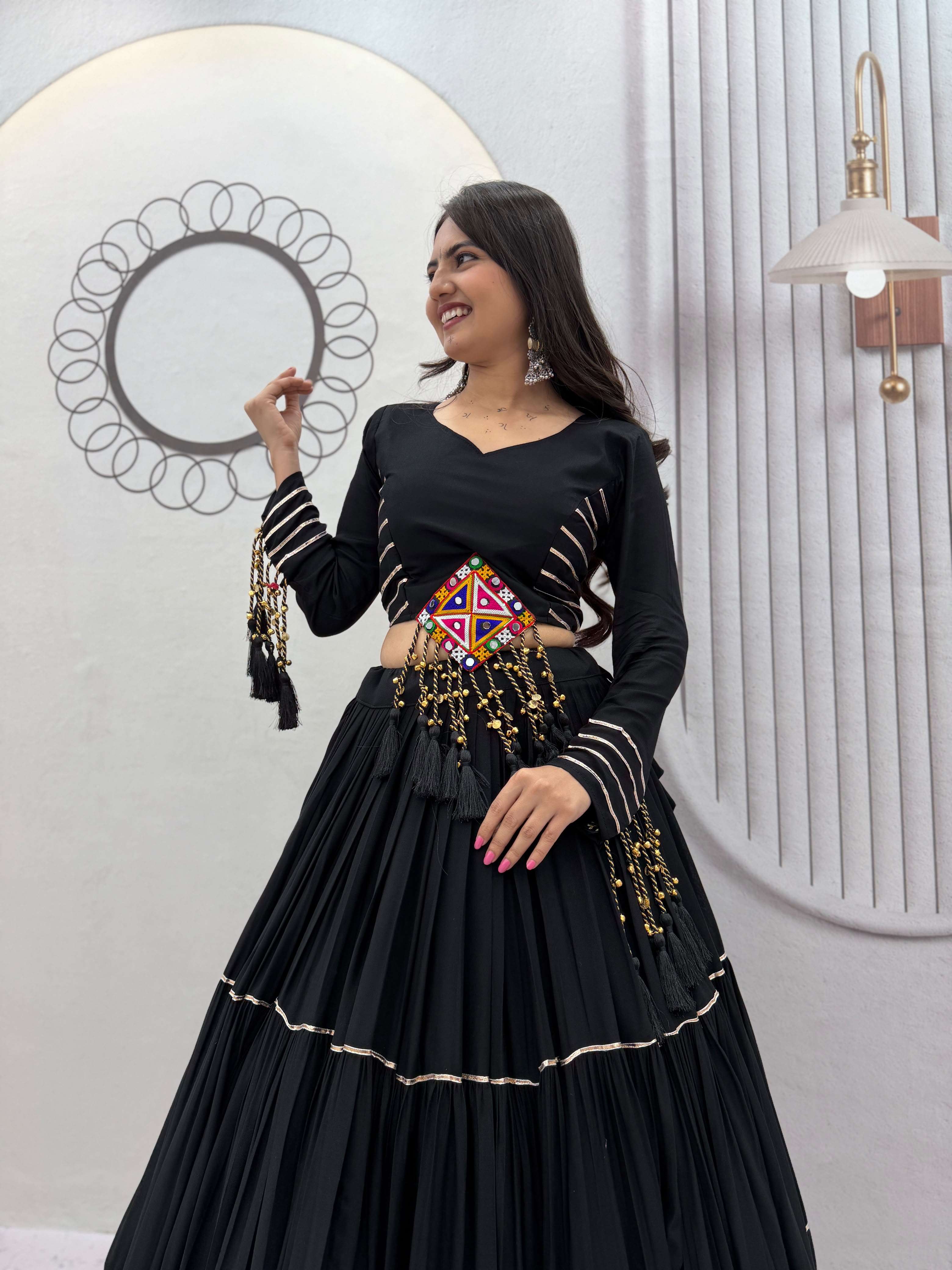 Launching New Navratri Special wear super soft Cotton fabric Lehenga Choli best rate 597