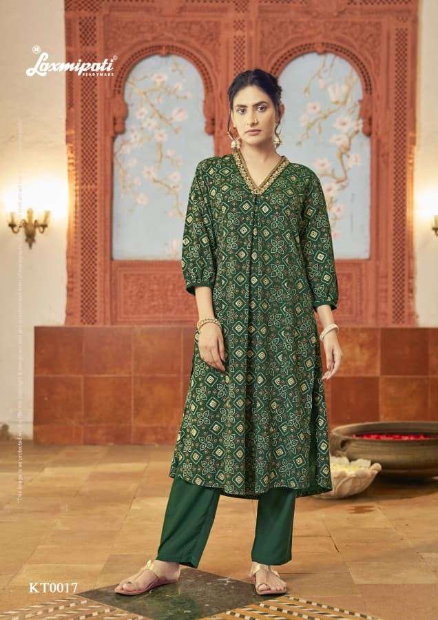 LAXMIPATI READYMADE CHAHAT CANDY VICO BASE HANDPRINTED KURTI COLLECTION EXPORT WORLDWIDE