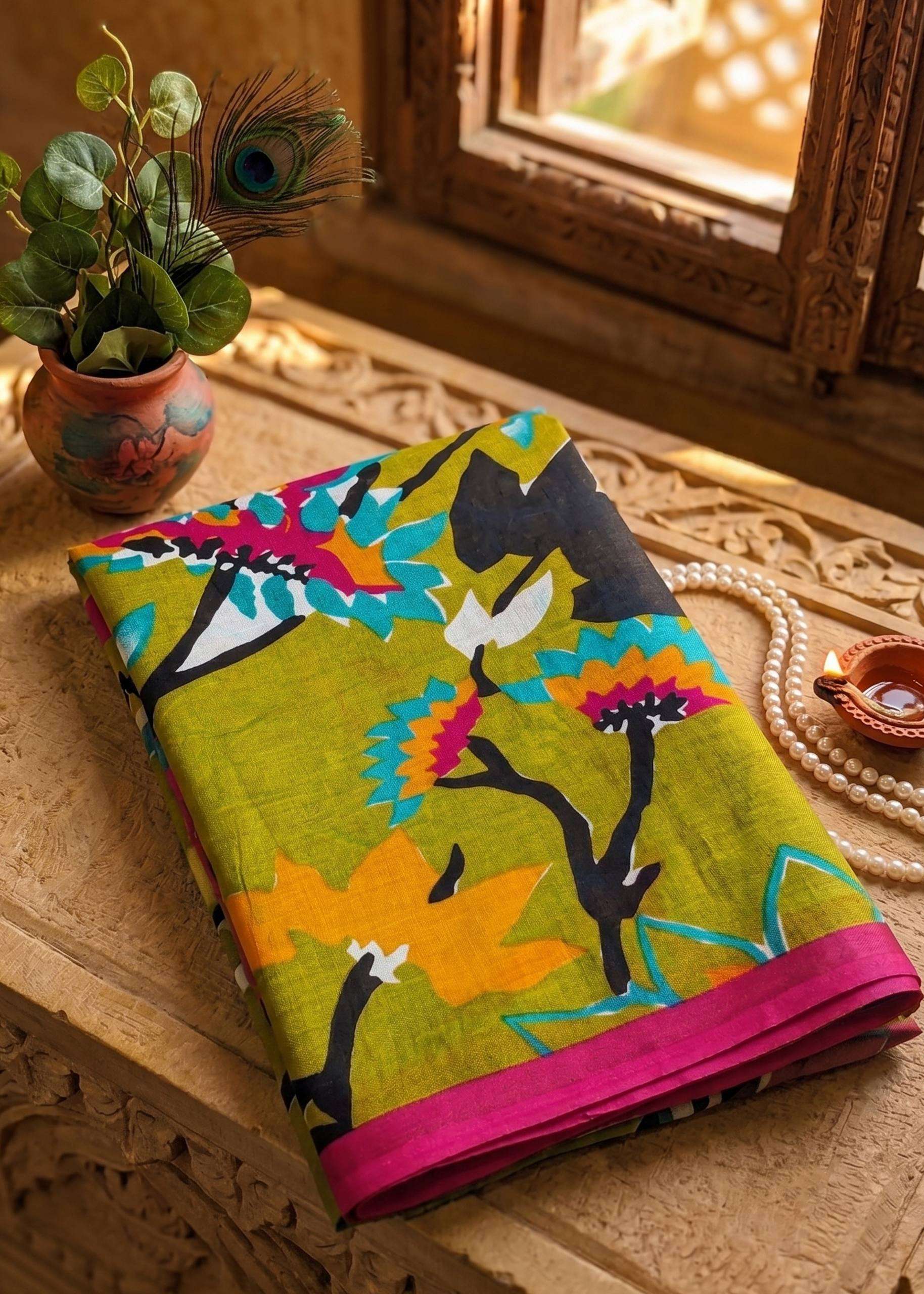 Looking for the perfect blend of tradition mulmul cotton fabric and saree wholesale in surat nature