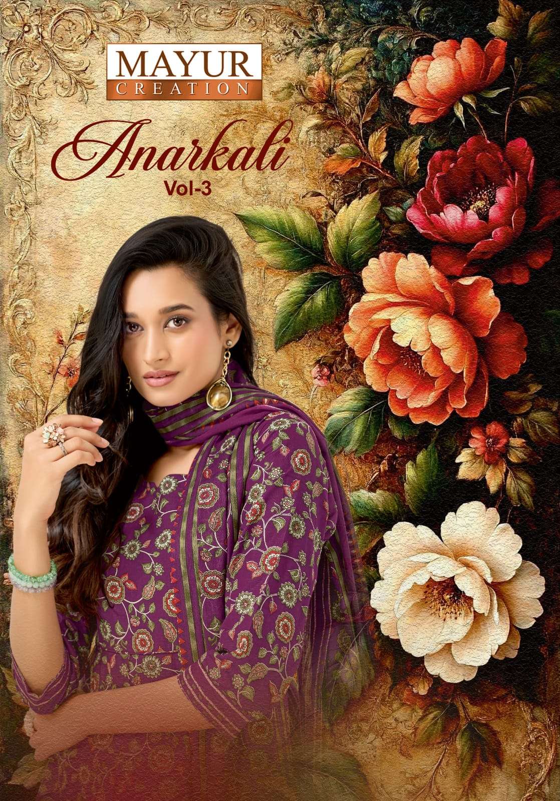 MAYUR CREATION ANARKALI VOL 3 ELEGAN LONG TOP FROCK STYLE WITH PANT SUIT SHOP