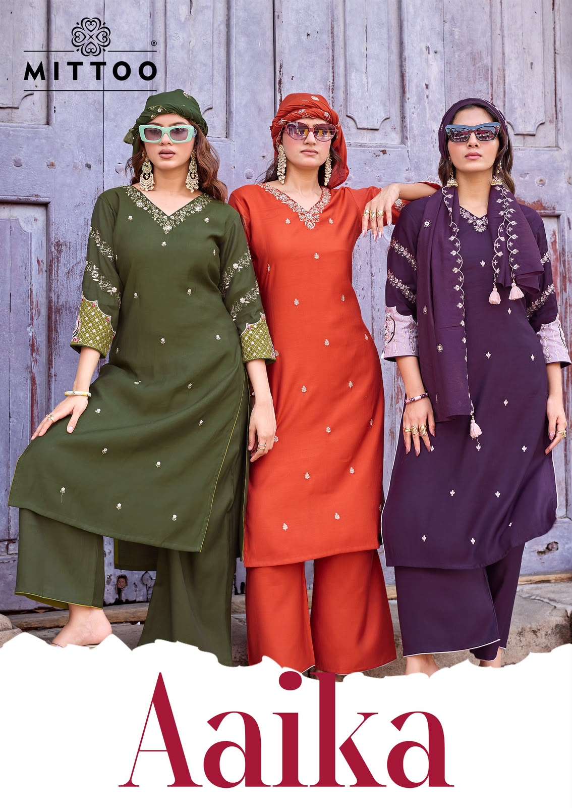 MITTOO AAIKA VISCOSE WEAVING SALWAR KAMEEZ SUIT READYMADE FESTIVAL INDIA 