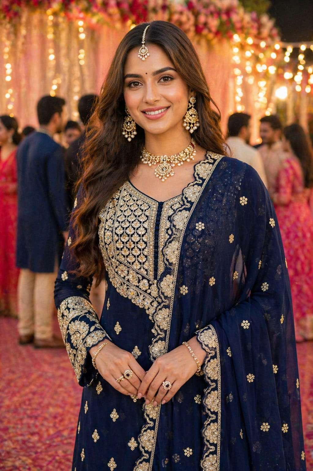 MRUDANGI HIMA 962 SERIES FESTIVE LOOK FRONT AND BACK FULLY WORK TOP WITH HEAVY PLAZZO AND DUPATTA