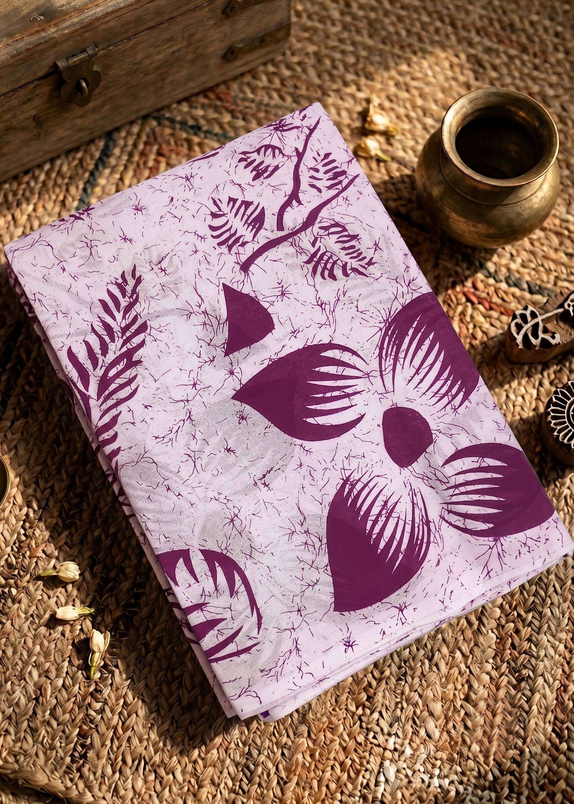  Mulmul cotton Fabric Headline The Heritage Harmony Saree Co...