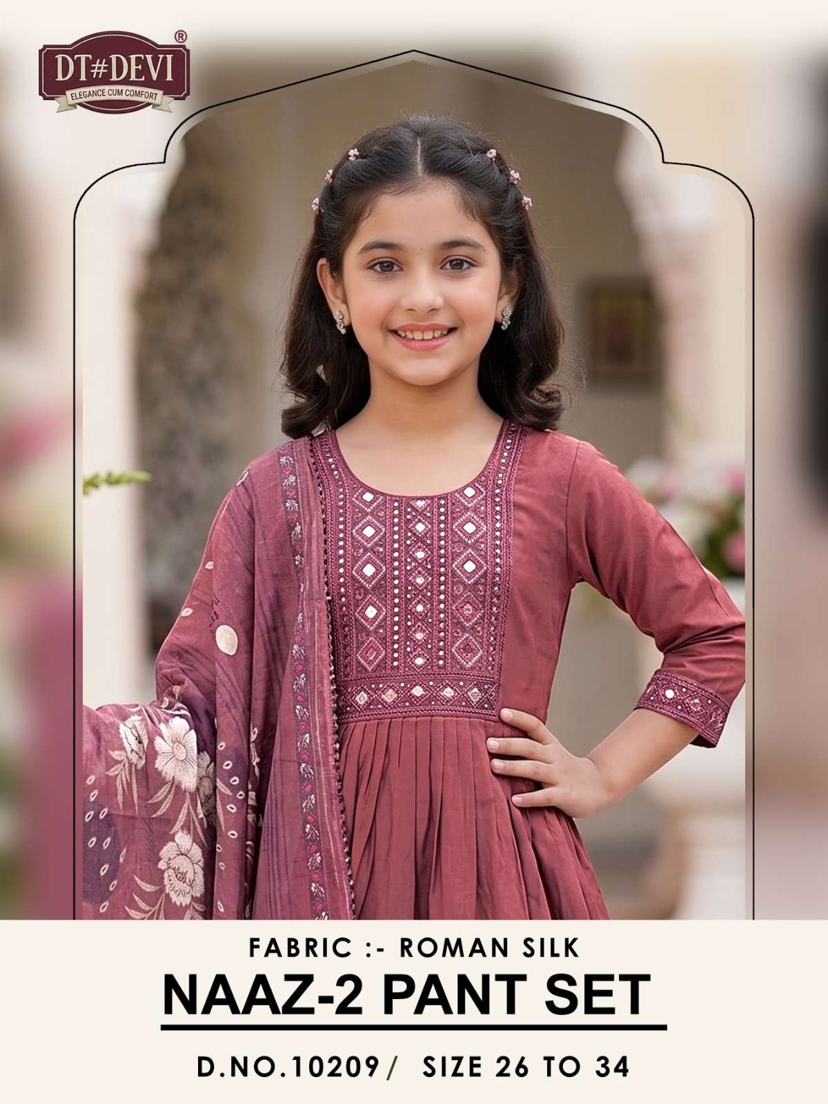 NAAZ VOL 2 PANT SET 10209 READYMADE SILK SALWAR SUIT TEENAGE GIRL WHOLESALE