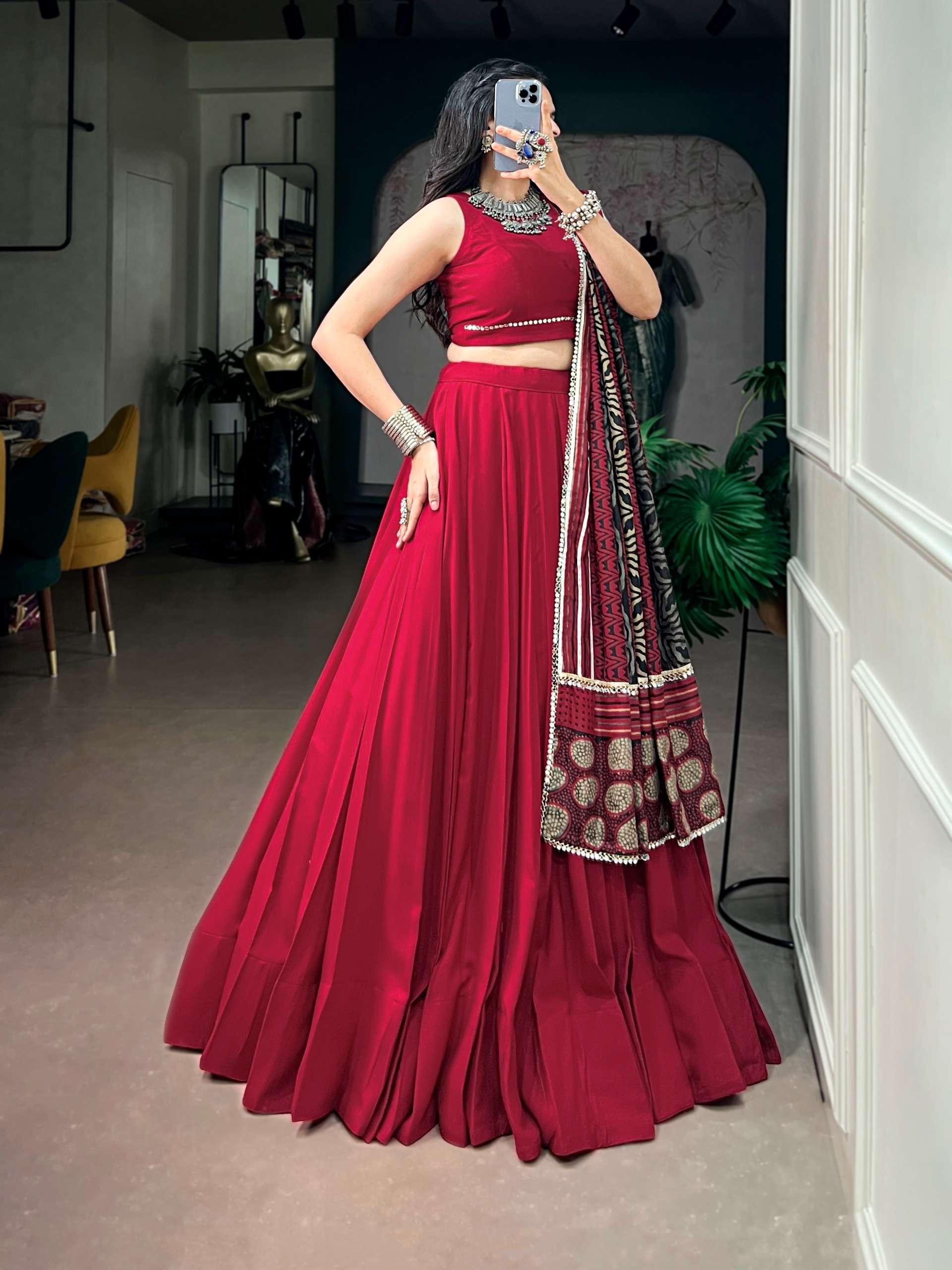 Navratri and garba wear vibes divine grace and a whole lot of festive sparkle lehenga choli Wholesale in surat 1738  
