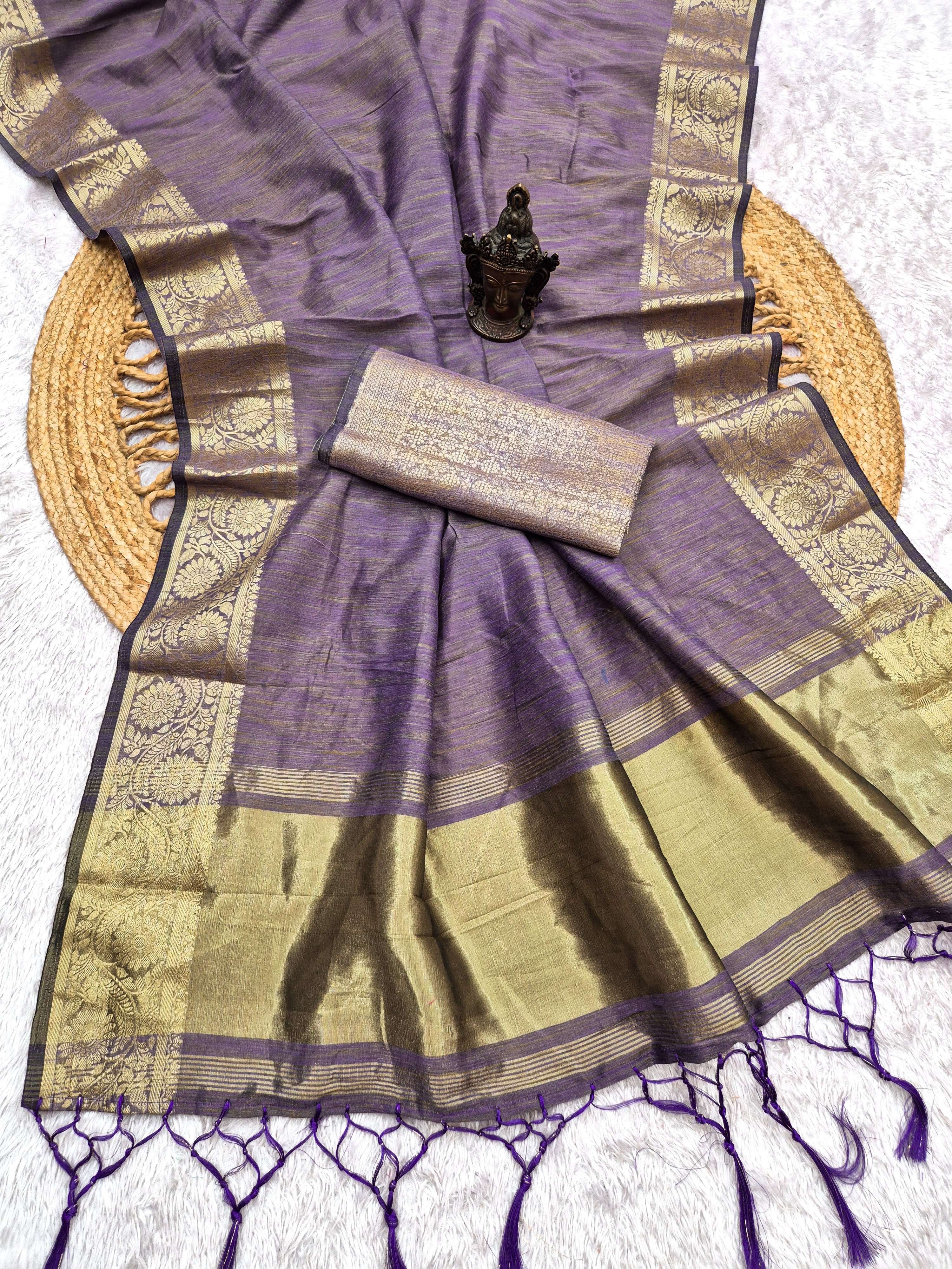  New launch flaguni Soft And Pure banarasi silk fancy fabric saree wholesale in surat