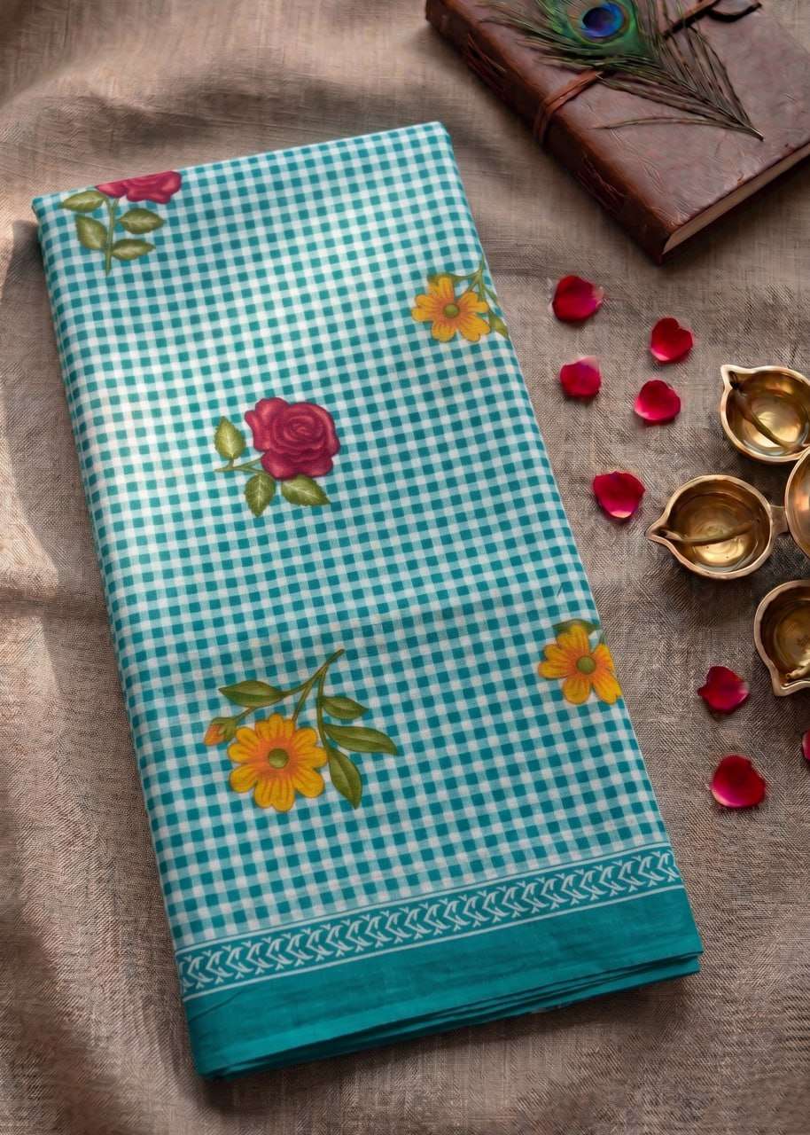 New Lunching Hit Demanding Soft and Pure Cotton Mulmul fabric saree wholesale in surat girnar