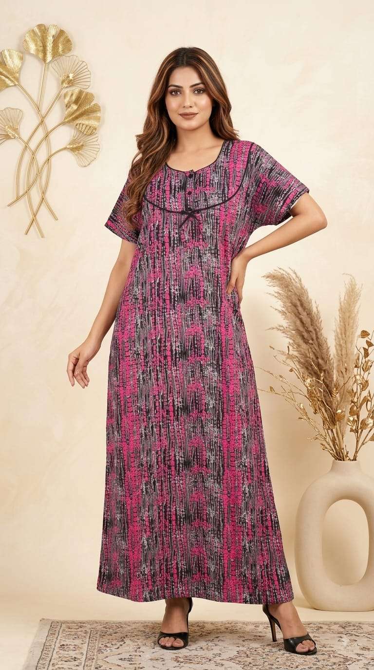 NIGHT GOWN SOFT FABRIC NIGHTY WOMEN DAILY NIGHT WEAR SET EXPORT